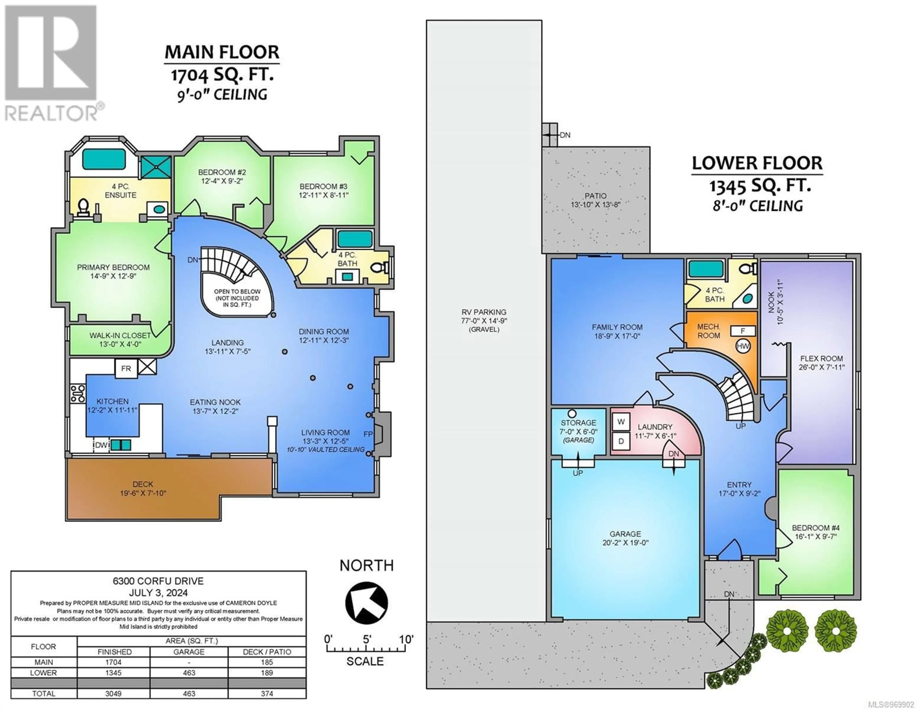 Floor plan for 6300 Corfu Dr, Nanaimo British Columbia V9V1N5