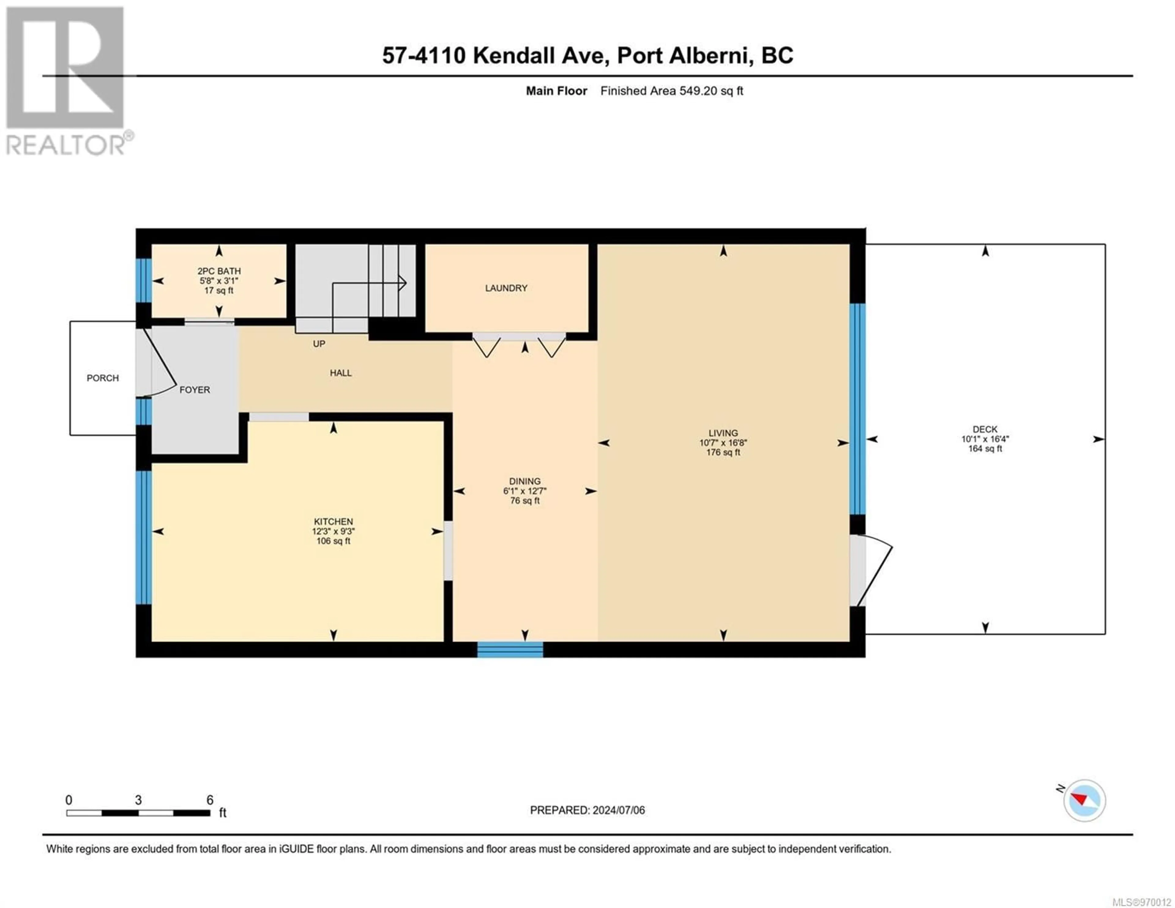 Floor plan for 57 4110 Kendall Ave, Port Alberni British Columbia V9Y5J1