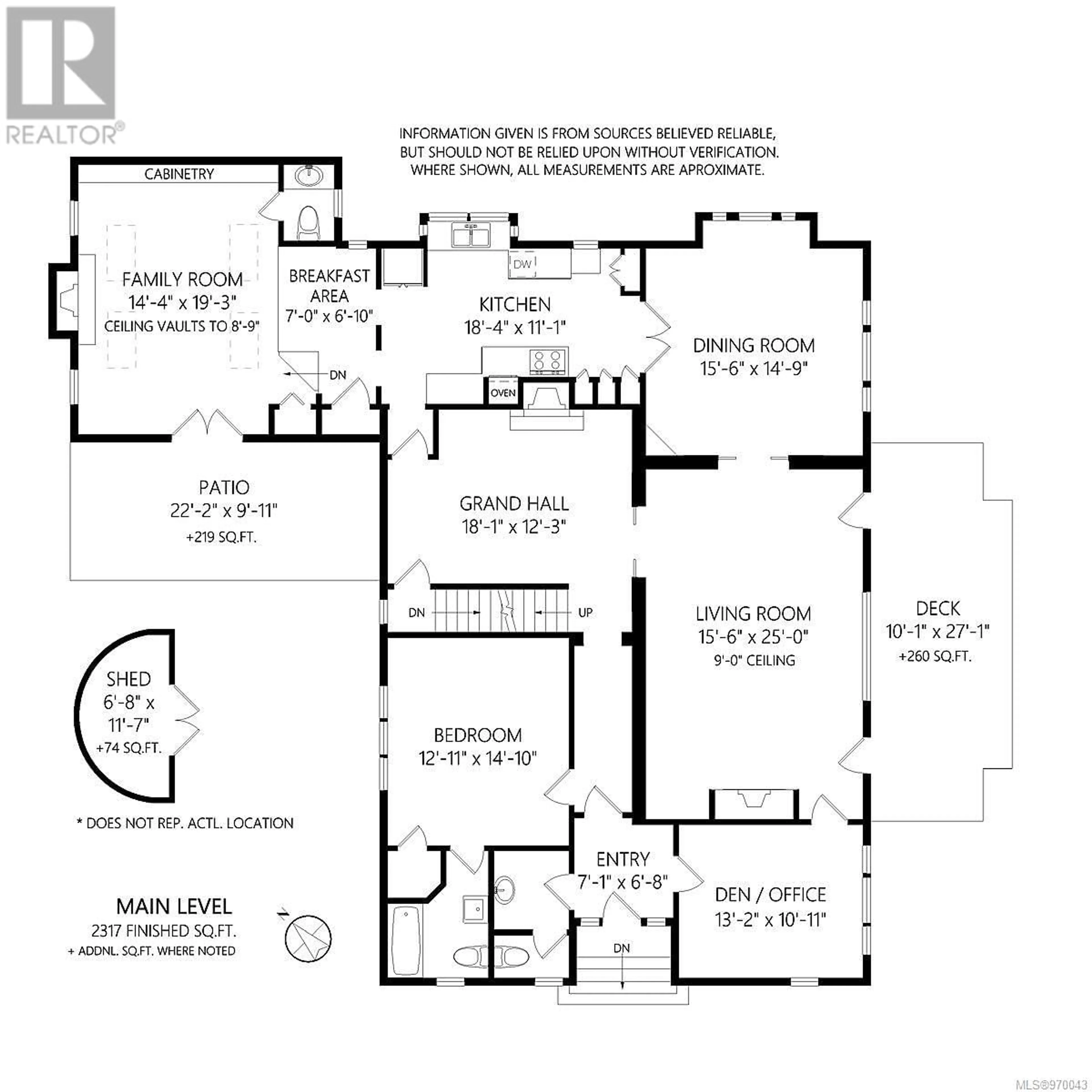 Floor plan for 250 King George Terr, Oak Bay British Columbia V8S2K2