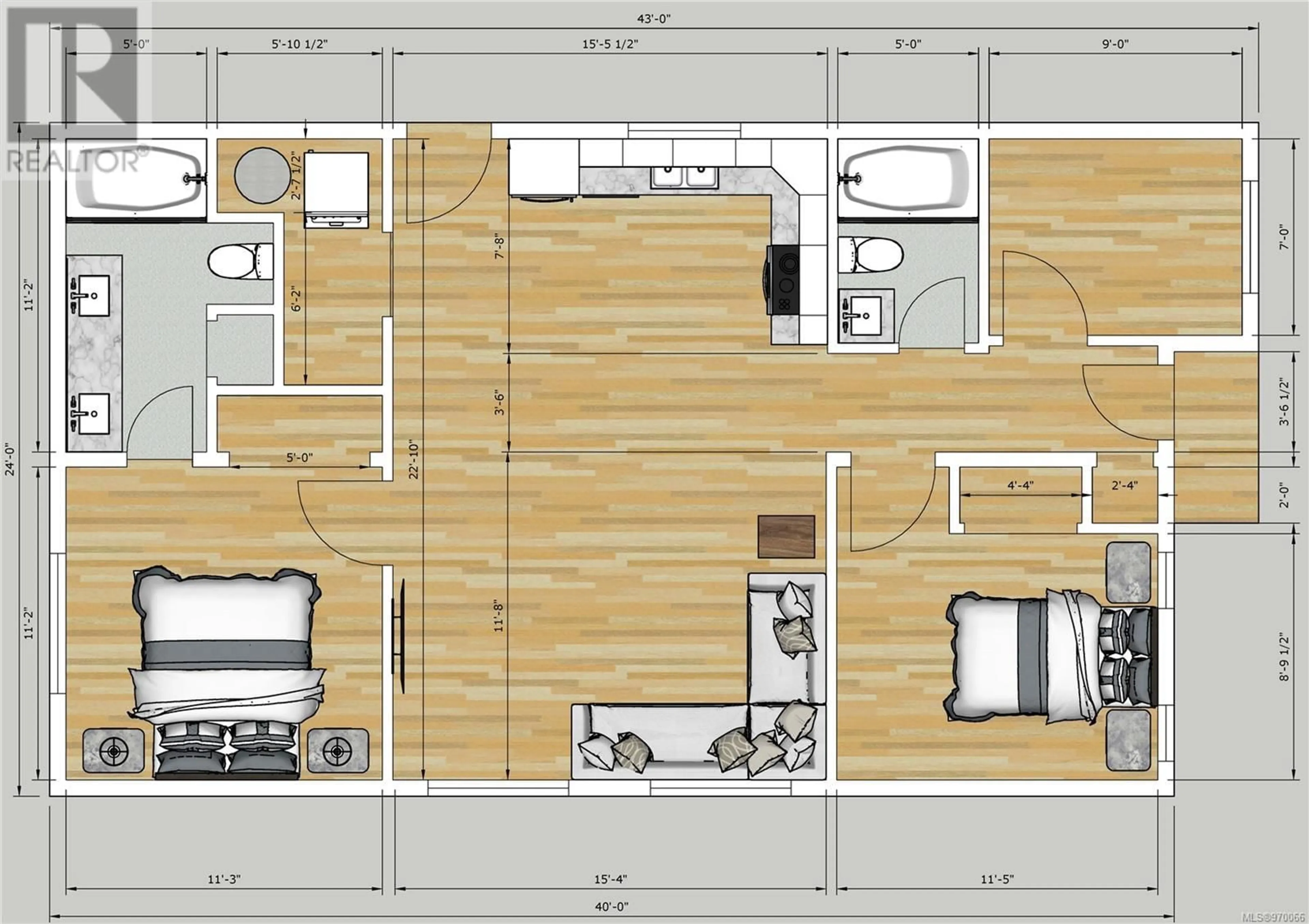 Floor plan for 106 3499 Henry Rd, Chemainus British Columbia V0R1K4