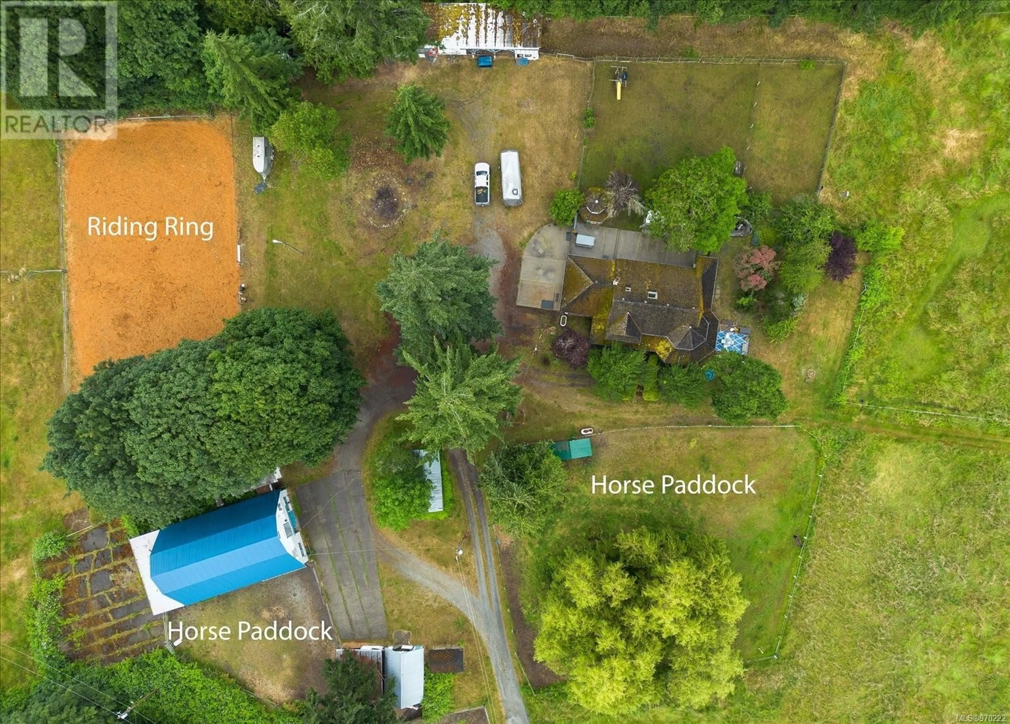 A pic from outside/outdoor area/front of a property/back of a property/a pic from drone, unknown for 2453 East Wellington Rd, Nanaimo British Columbia V9R6V6