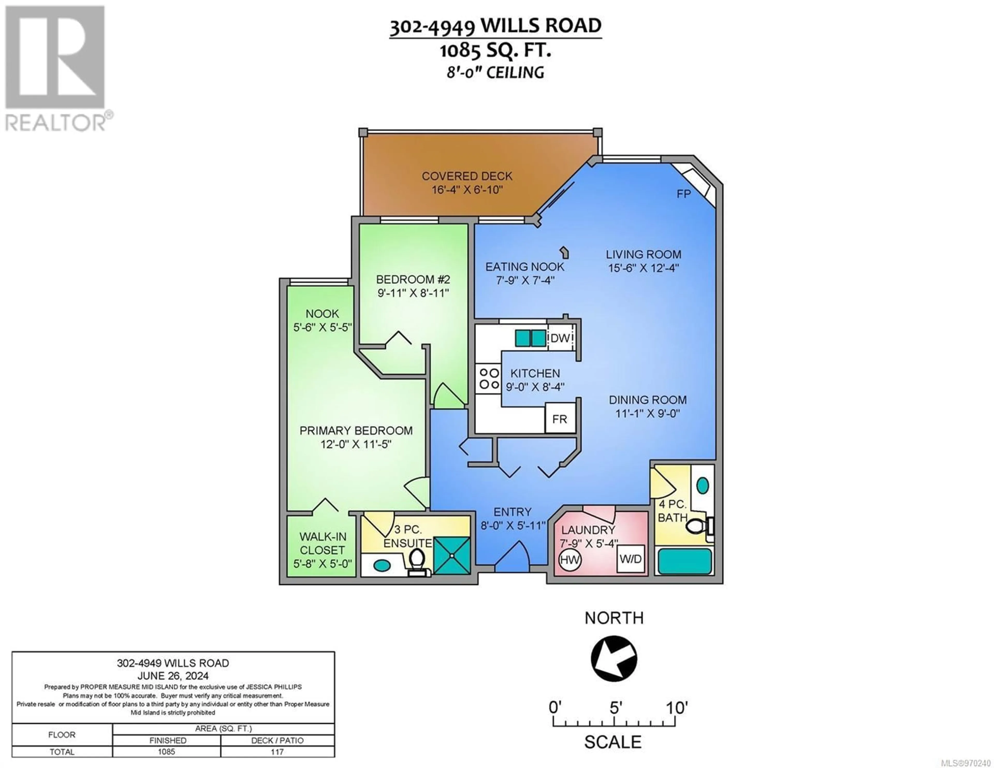 Floor plan for 302 4949 Wills Rd, Nanaimo British Columbia V9T2K4