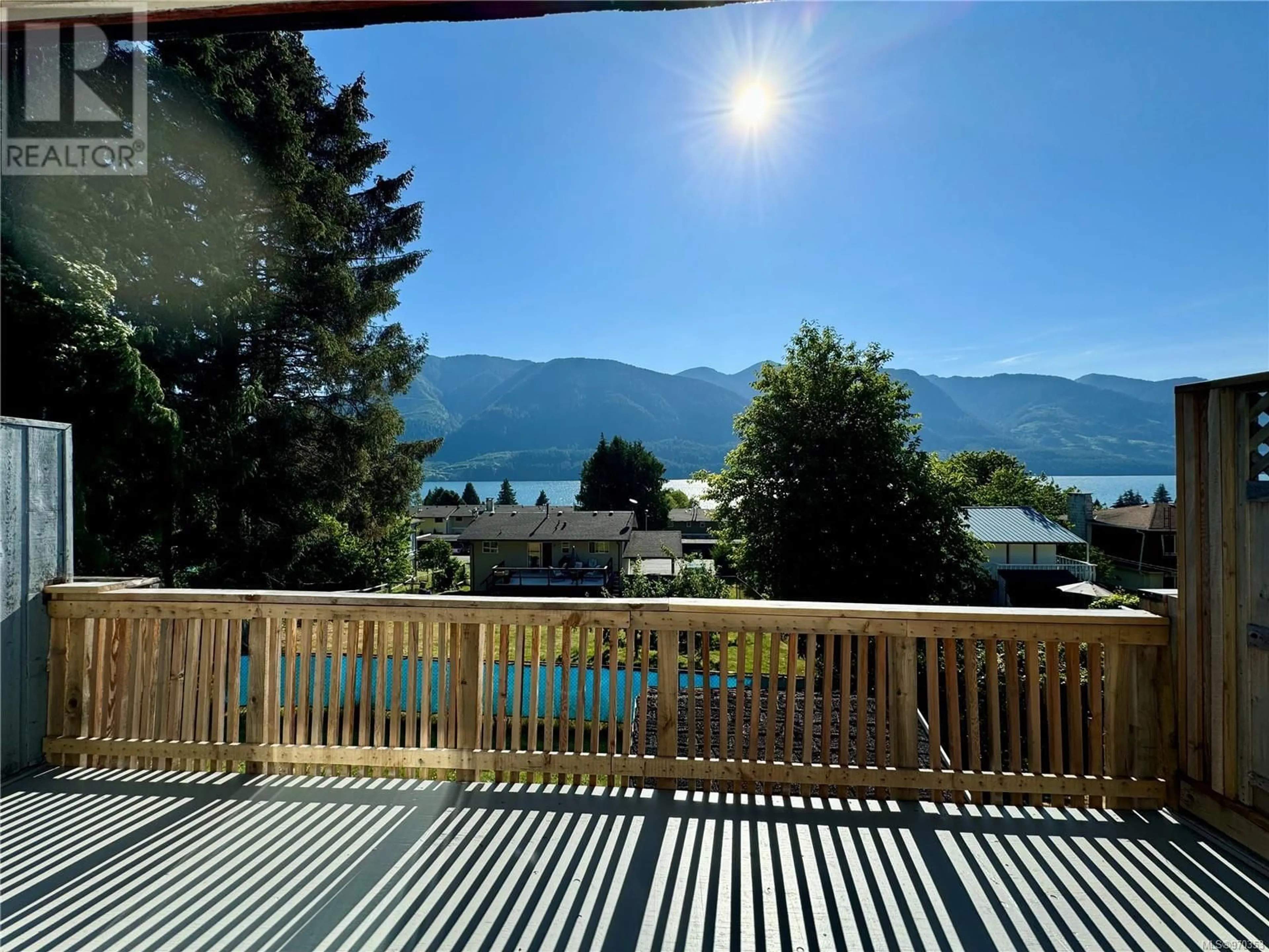 Balcony in the apartment for 9 Dogwood Lane, Port Alice British Columbia V0N2N0