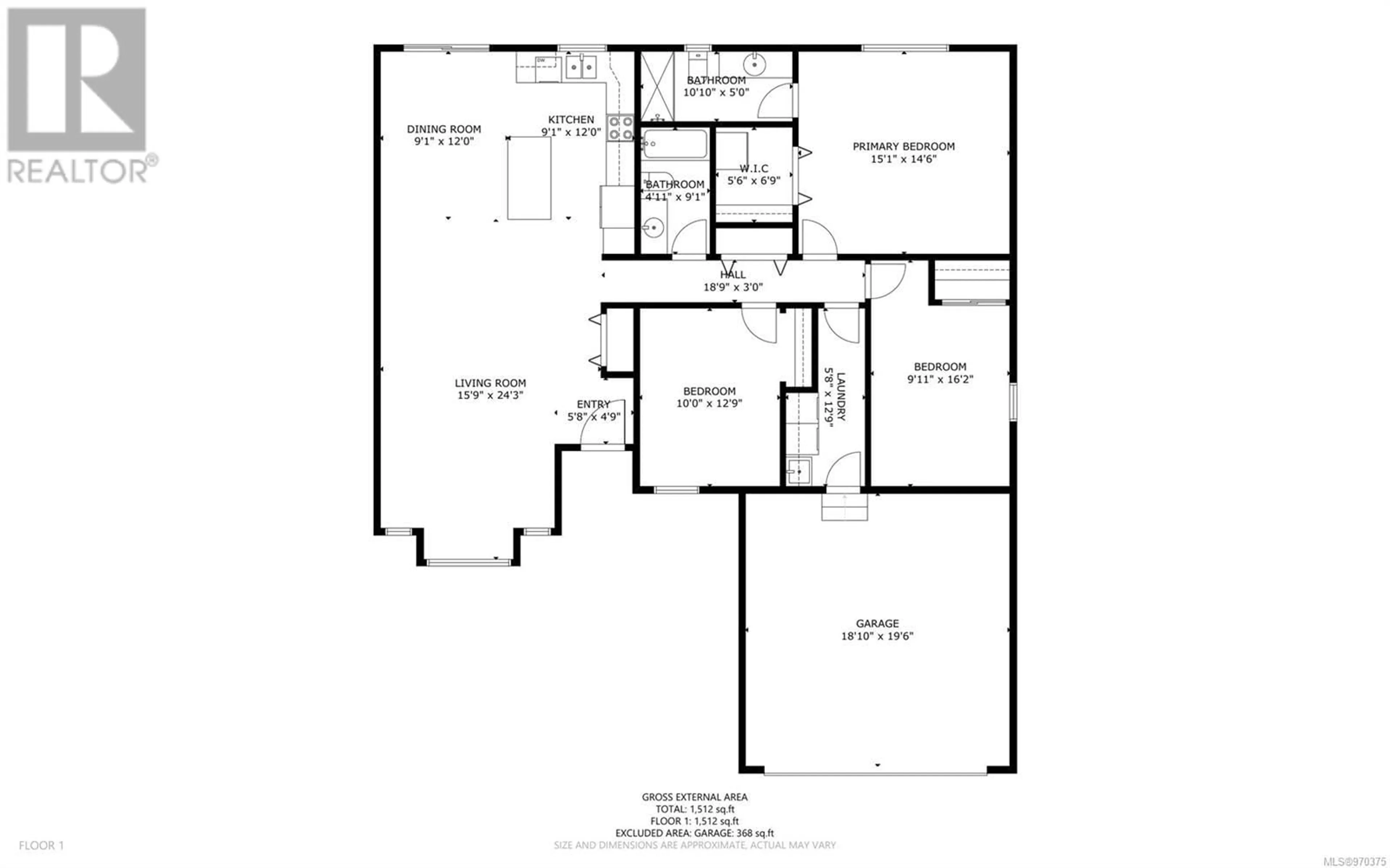 Floor plan for 962 Cordero Cres, Campbell River British Columbia V9H0B5