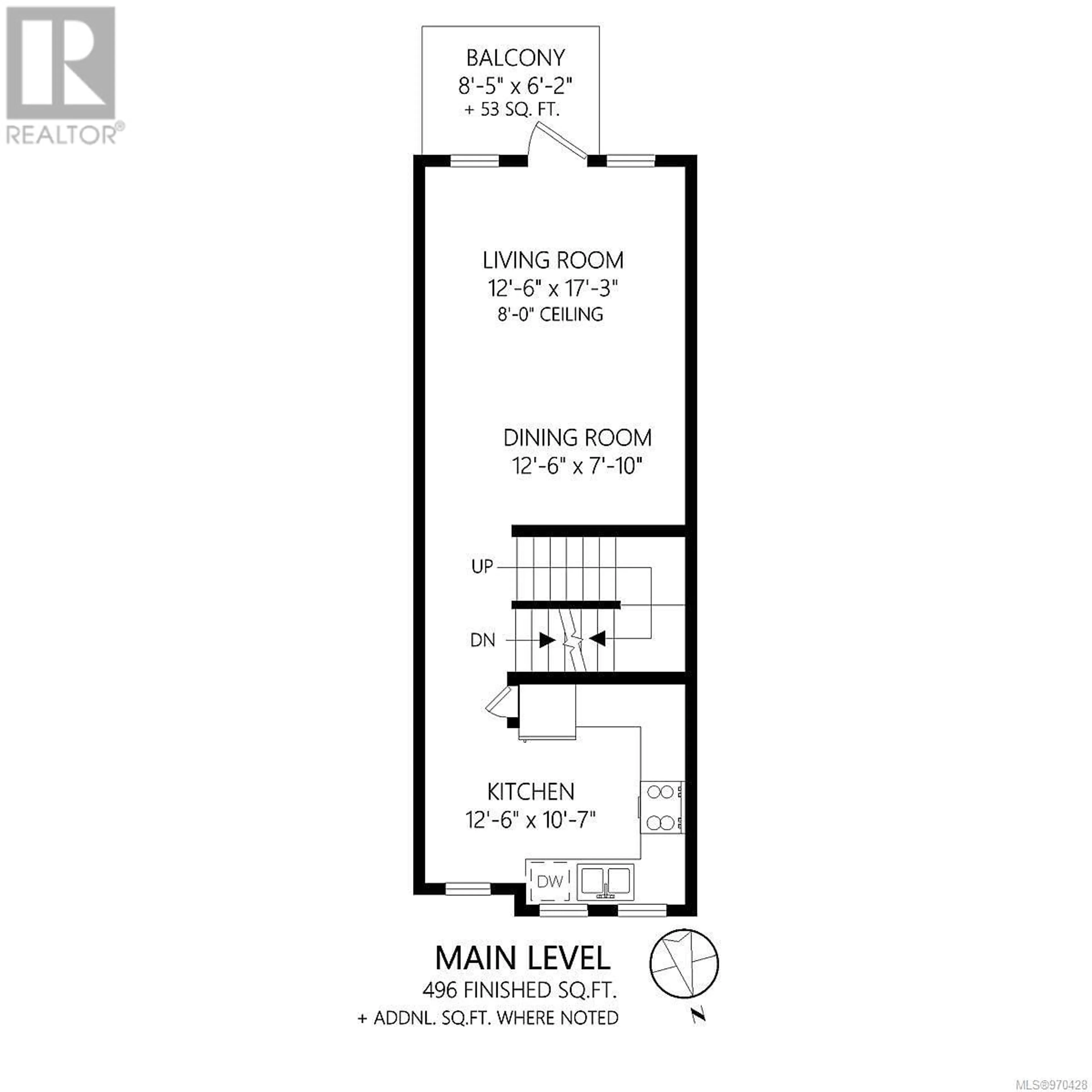 Floor plan for 112 842 Brock Ave, Langford British Columbia V8P3C8