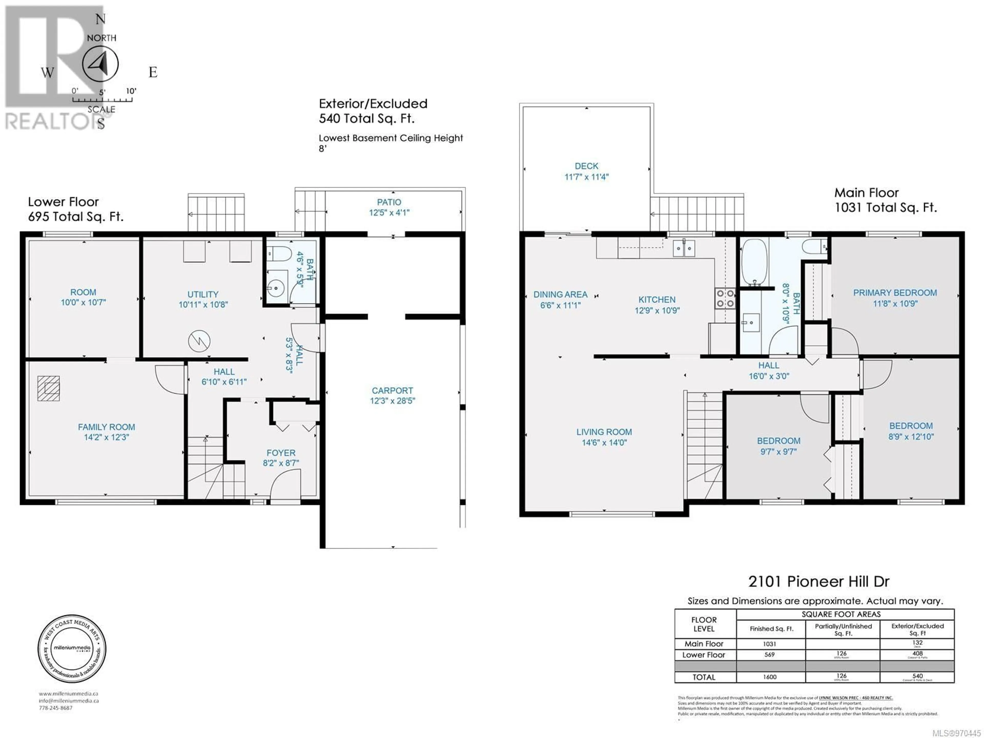 Floor plan for 2101 Pioneer Hill, Port McNeill British Columbia V0N2R0