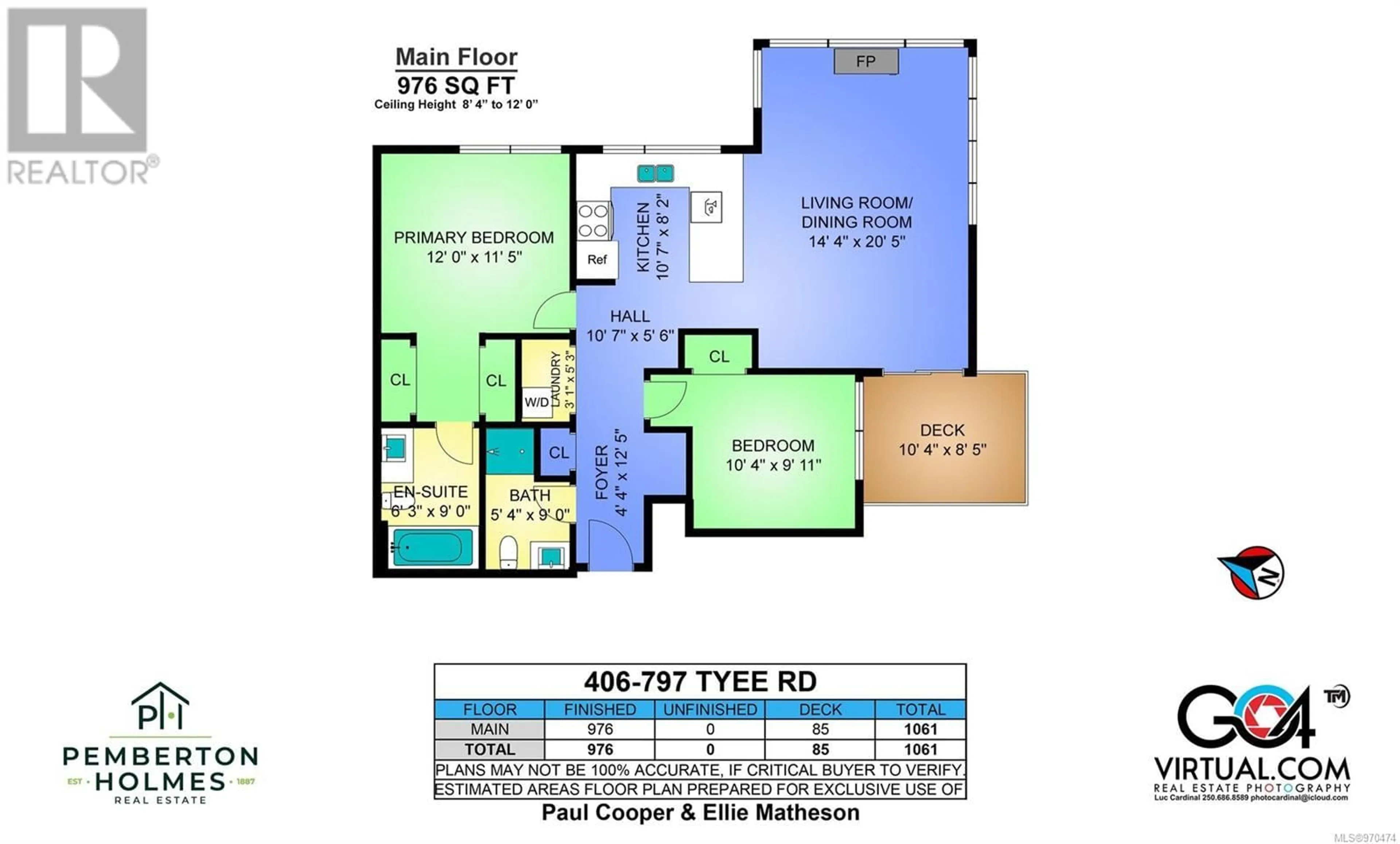 Floor plan for 406 797 Tyee Rd, Victoria British Columbia V9A7R4