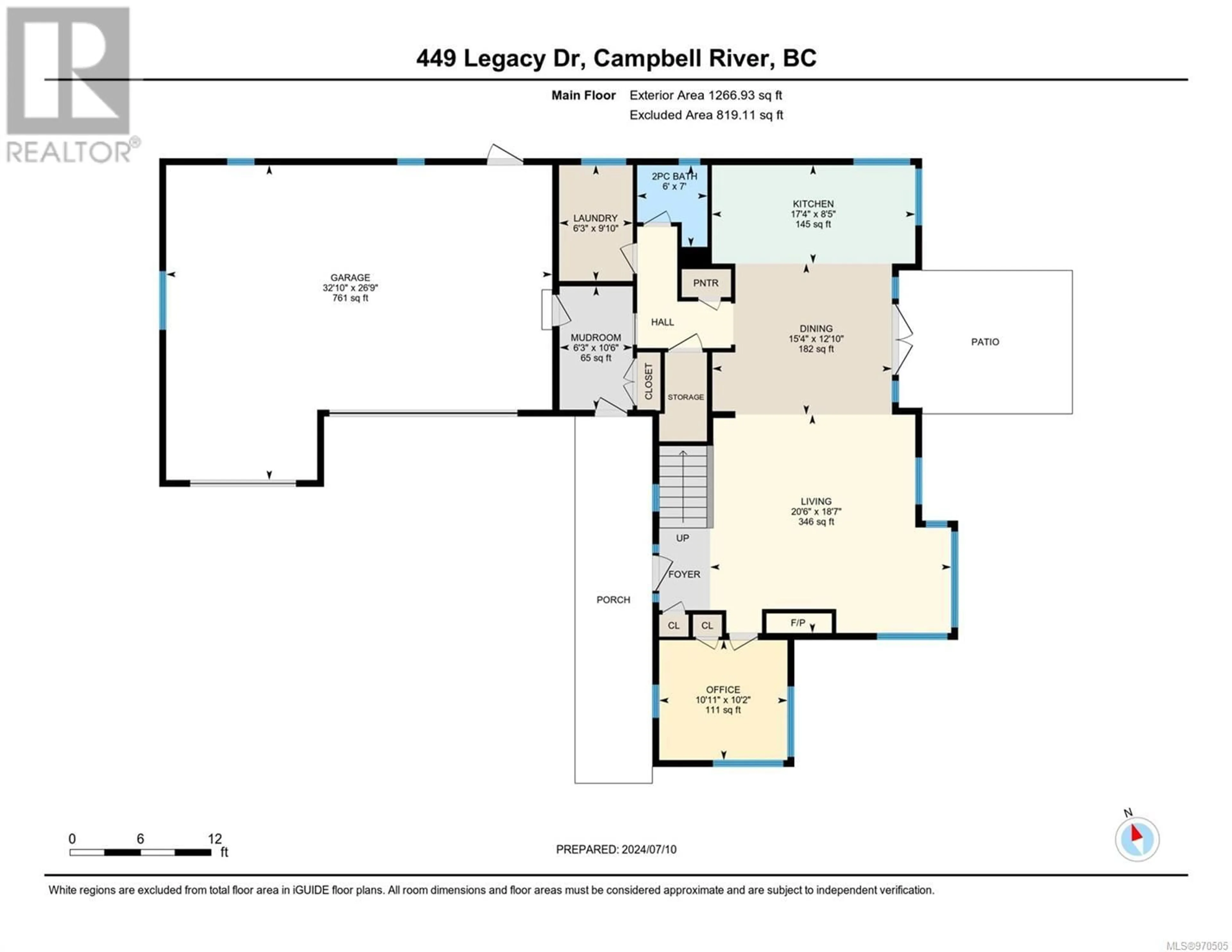 Floor plan for 449 Legacy Dr, Campbell River British Columbia V9W0A8