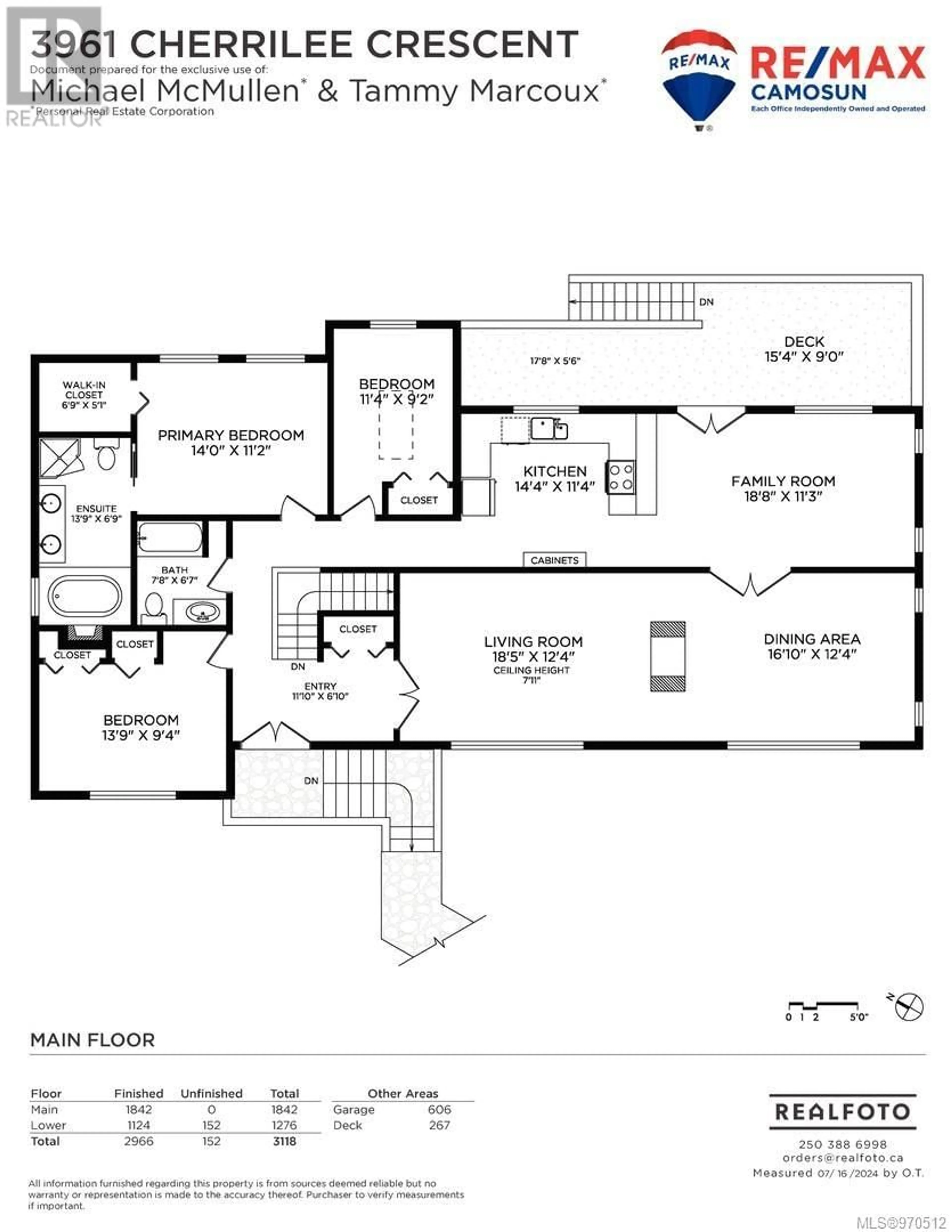 Floor plan for 3961 Cherrilee Cres, Saanich British Columbia V8N1R7
