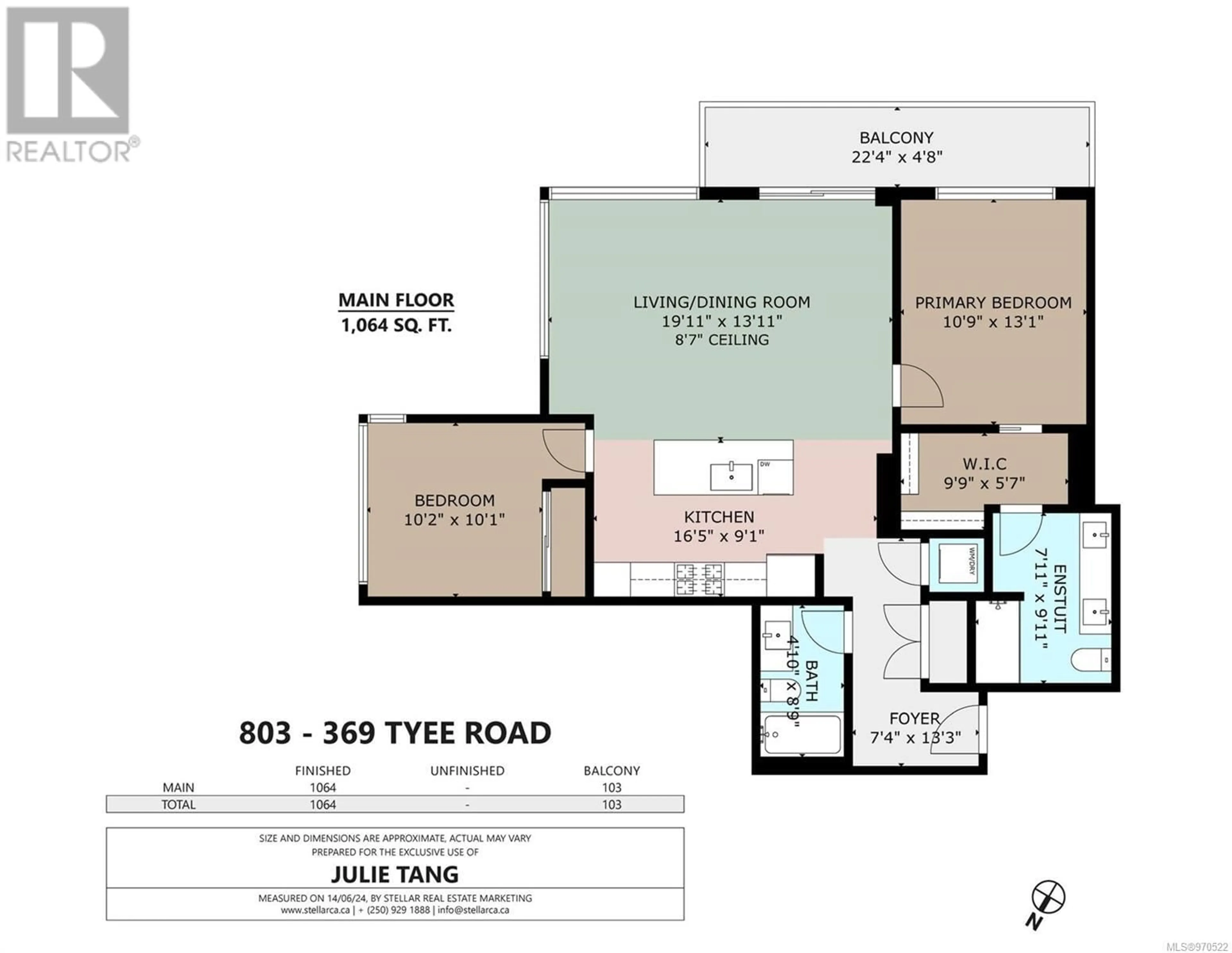 Floor plan for 803 369 Tyee Rd, Victoria British Columbia V9A0B6