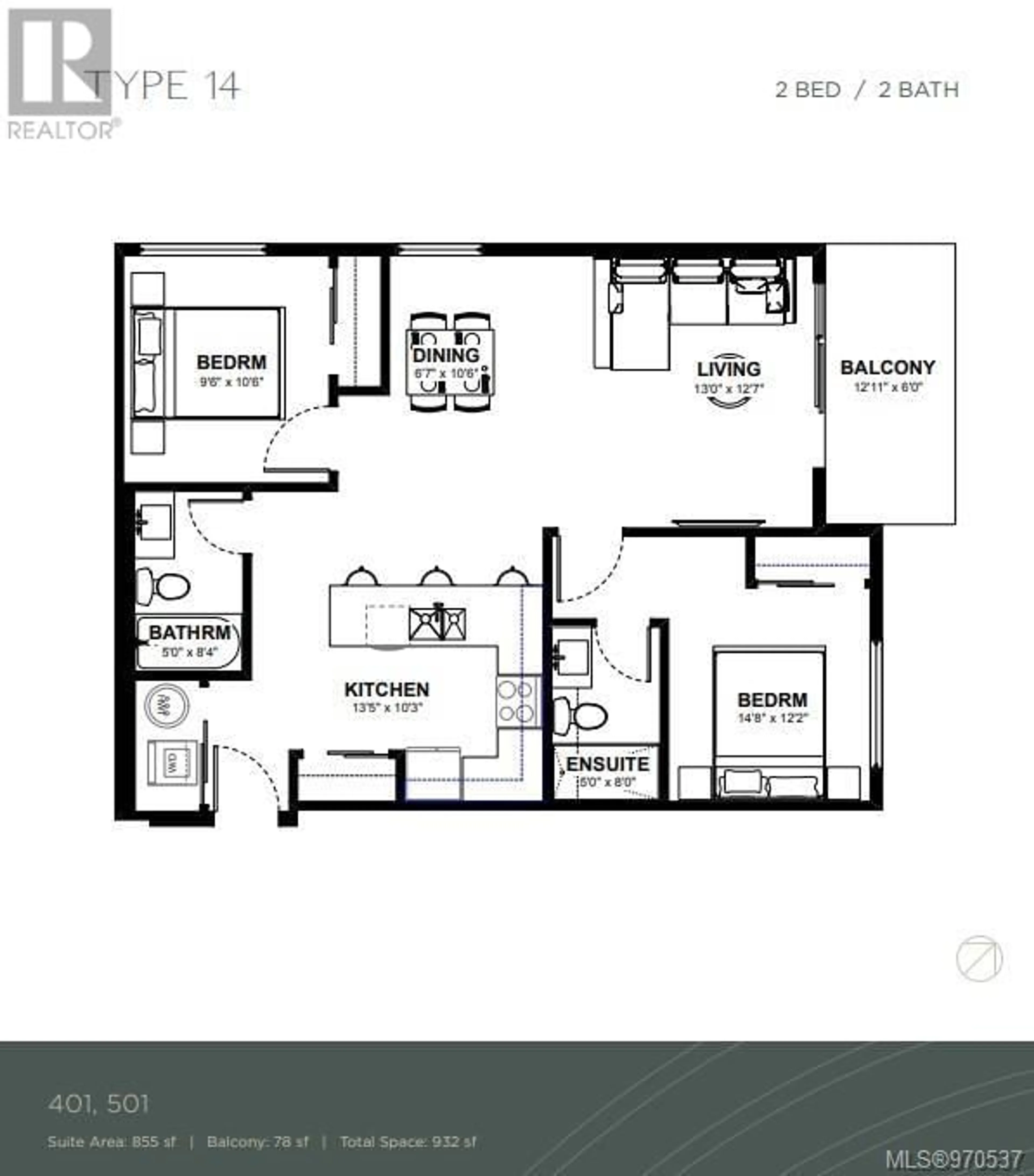 Floor plan for 501 2770 Winster Rd, Langford British Columbia V9B3P5