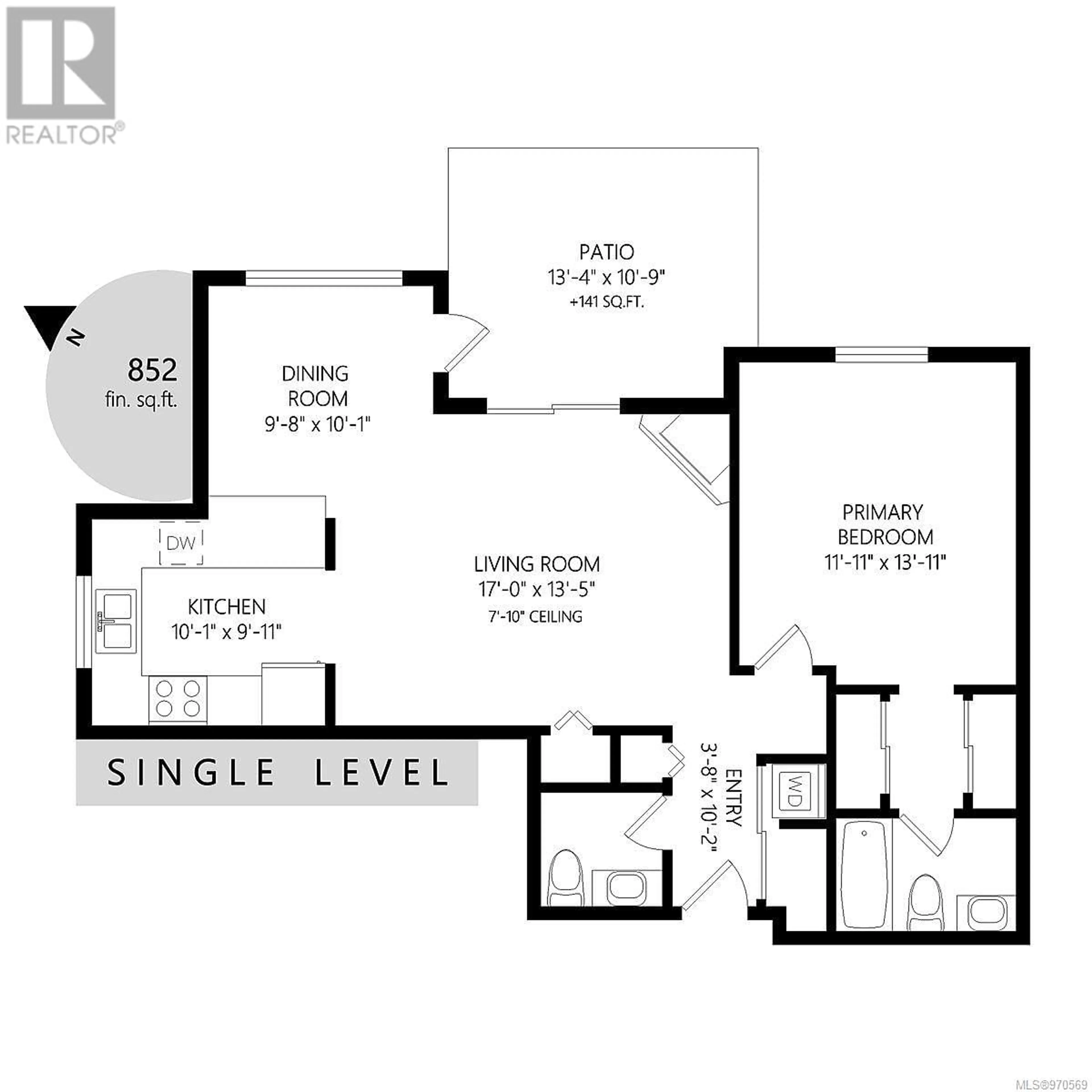 Floor plan for 101 1685 Estevan Rd, Nanaimo British Columbia V9S5V9