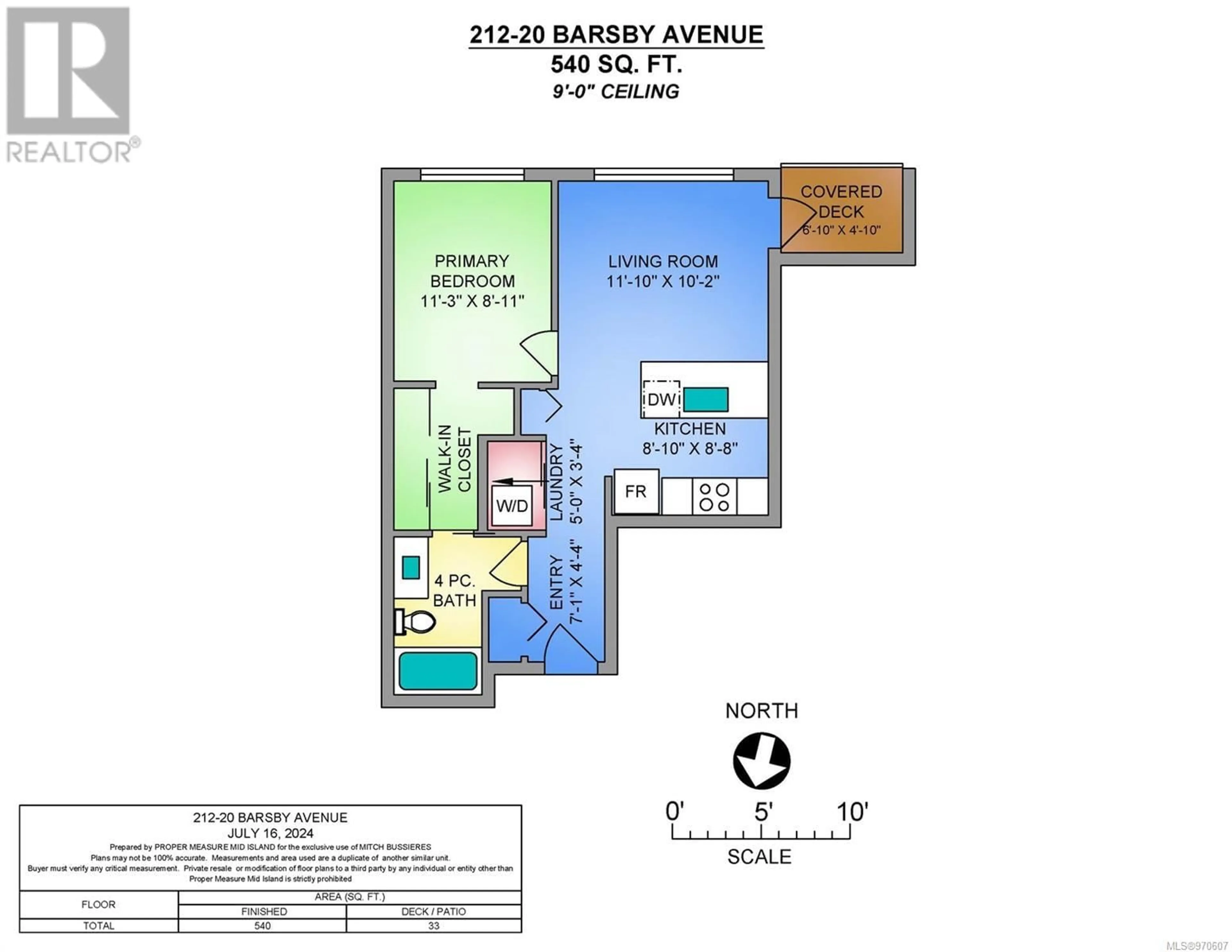 Floor plan for 212 20 Barsby Ave, Nanaimo British Columbia V9R0K4