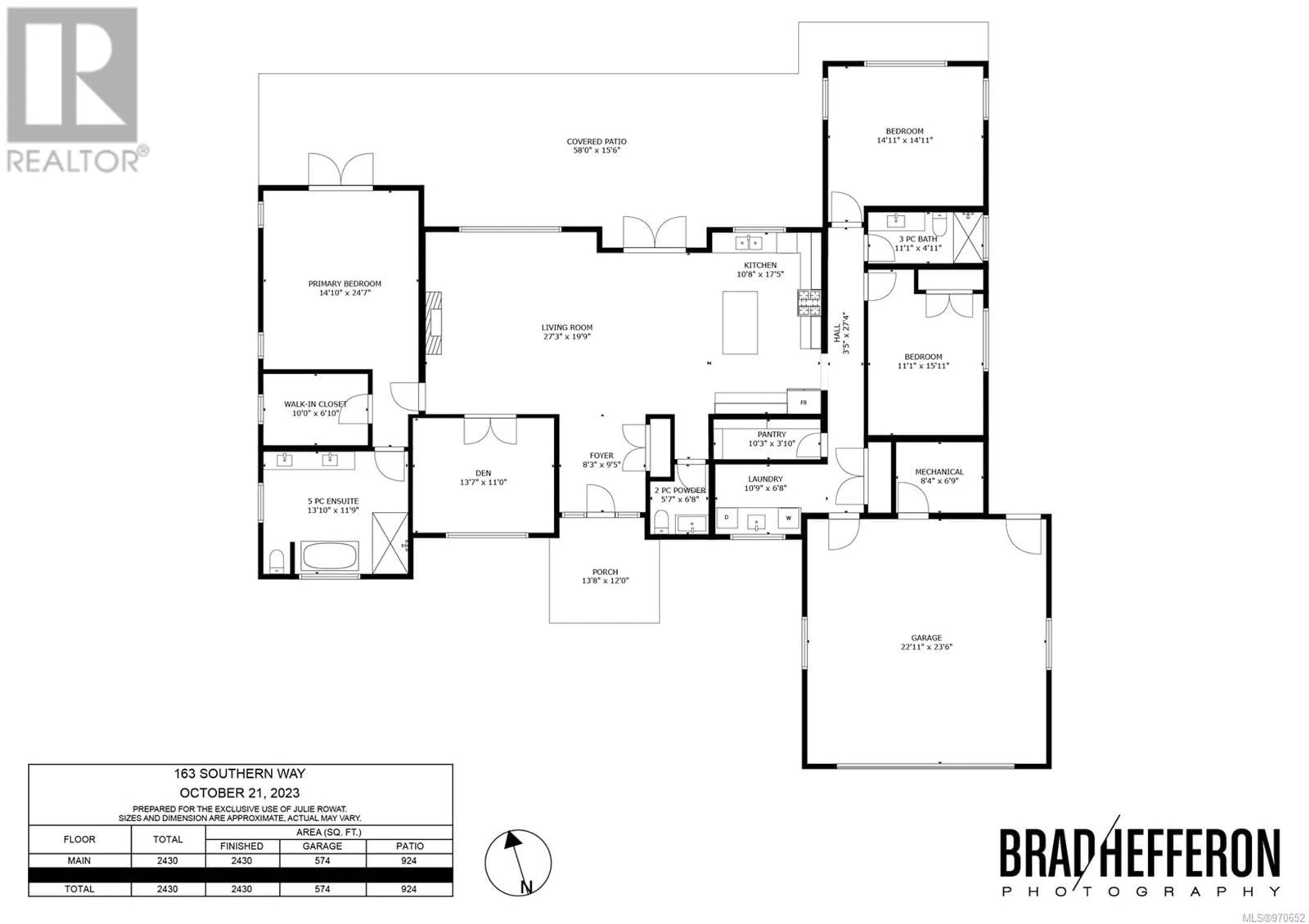 Floor plan for 163 Southern Way, Salt Spring British Columbia V8K2Y1