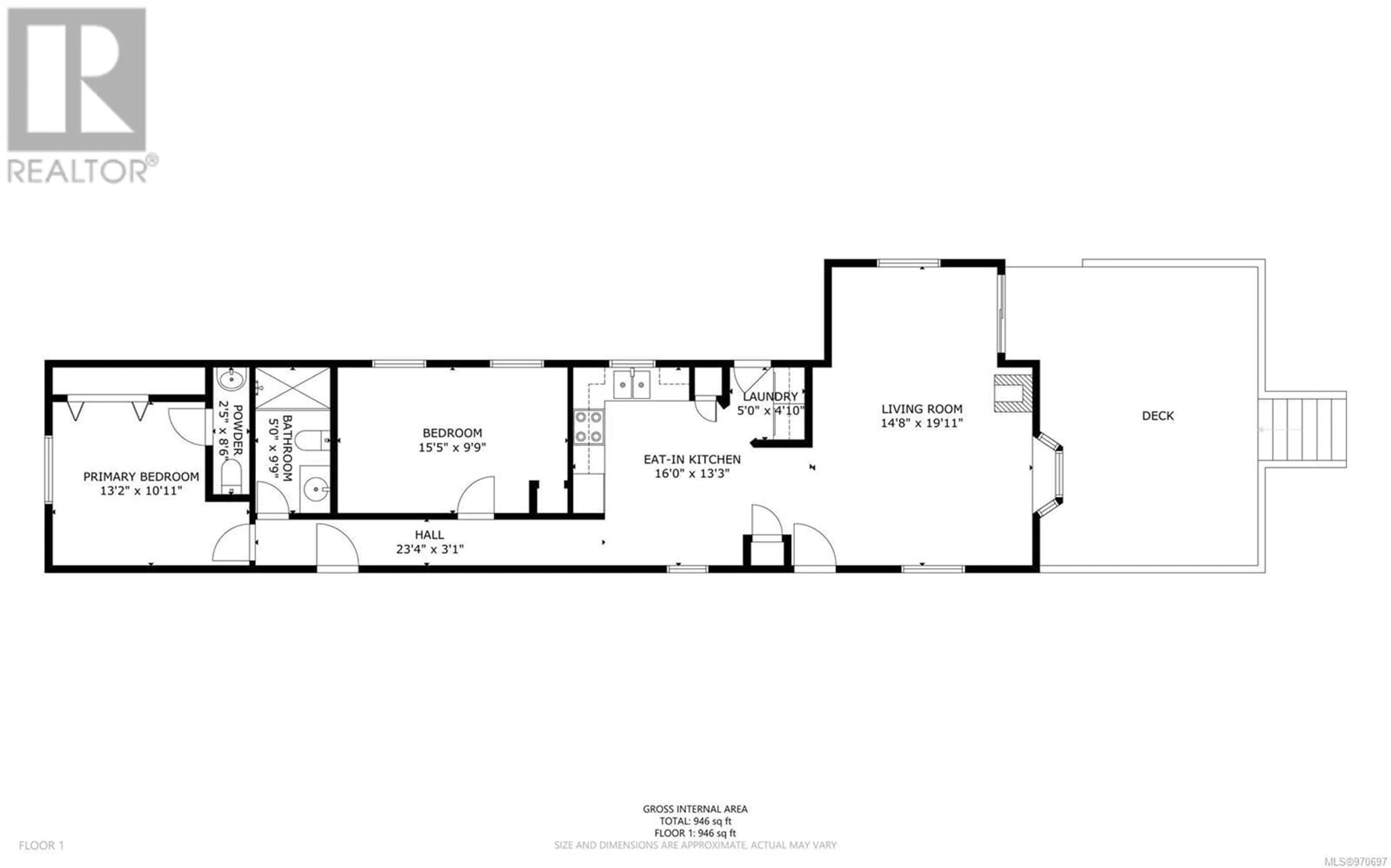 Floor plan for 625 Gallagher Way, Gabriola Island British Columbia V0R1X3