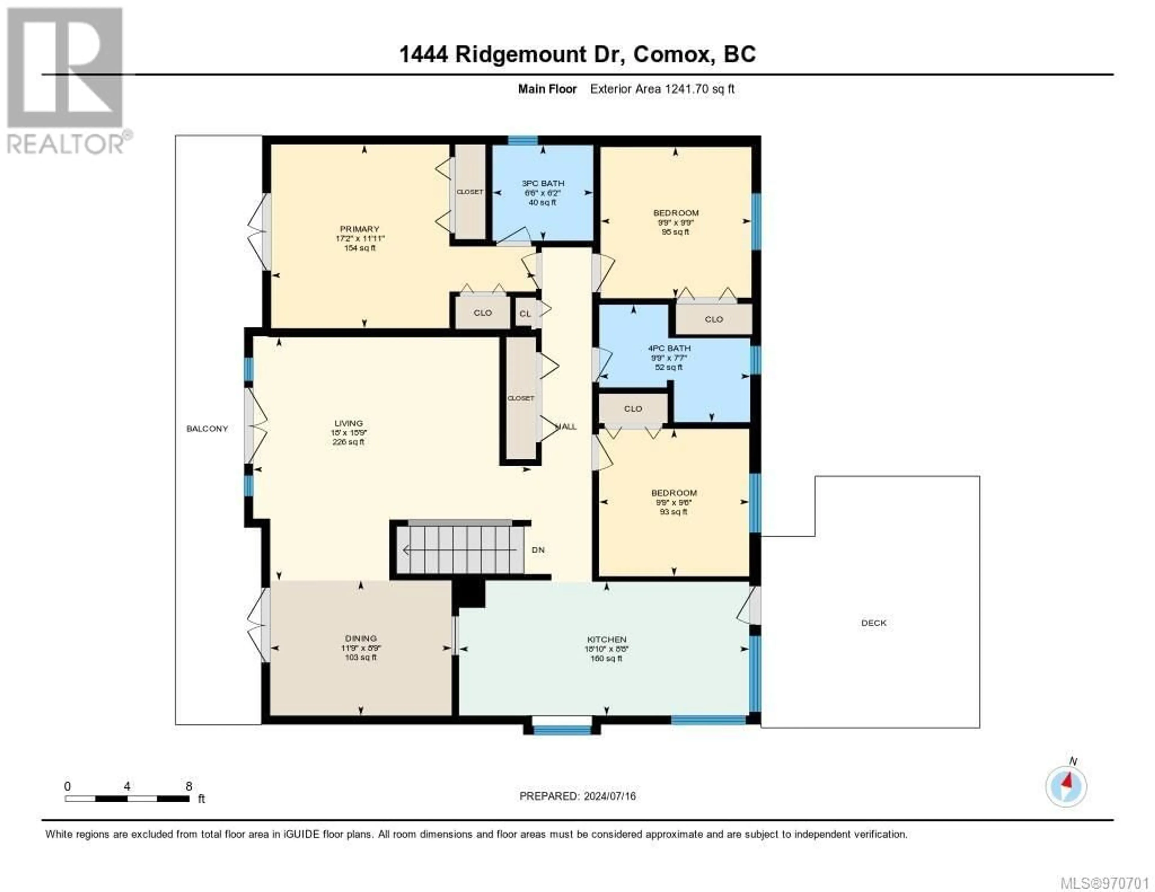 Floor plan for 1444 Ridgemount Dr, Comox British Columbia V9M3H1