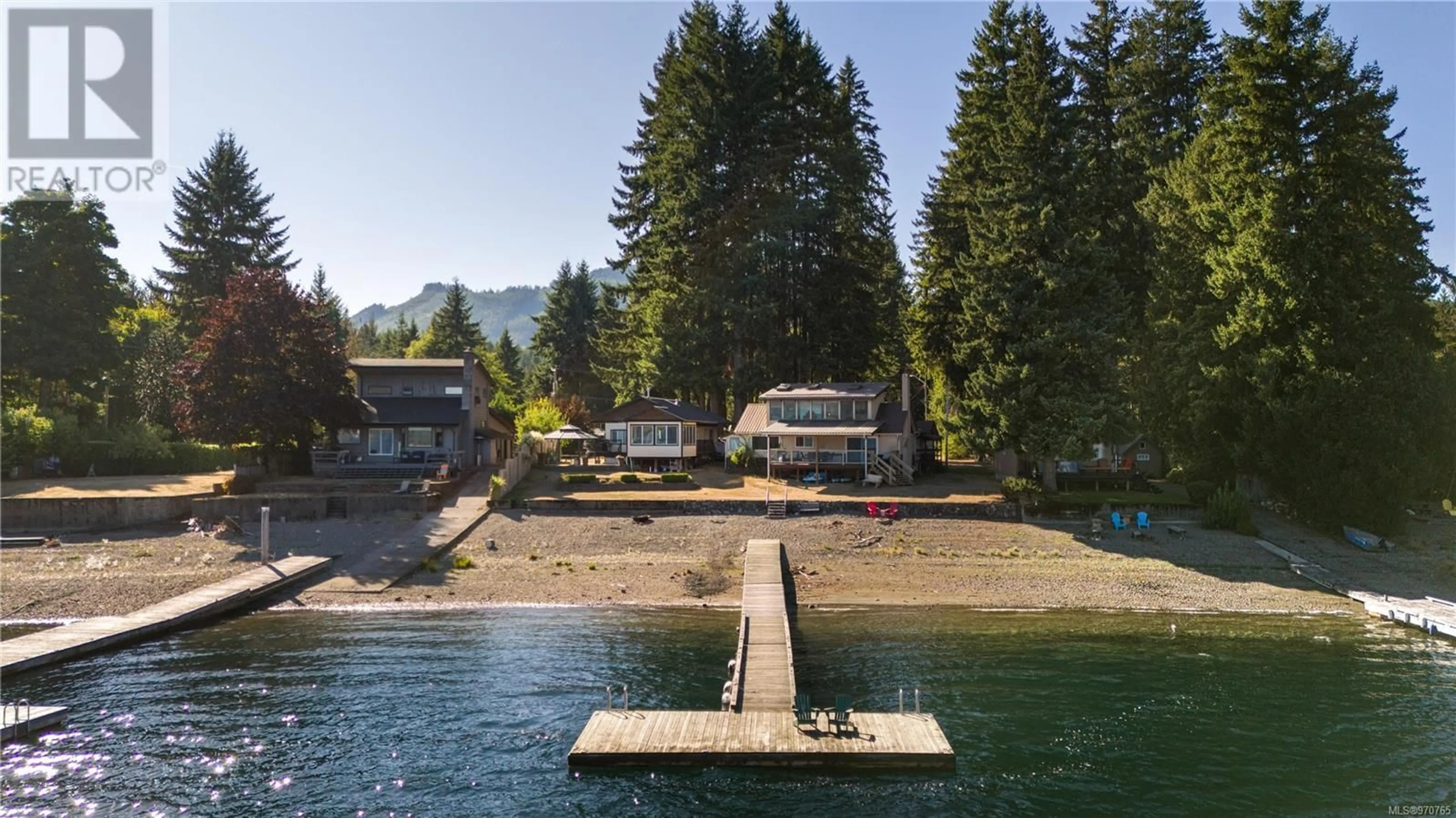 A pic from exterior of the house or condo, lake for 7285 Walton Rd, Honeymoon Bay British Columbia V0R1Y0