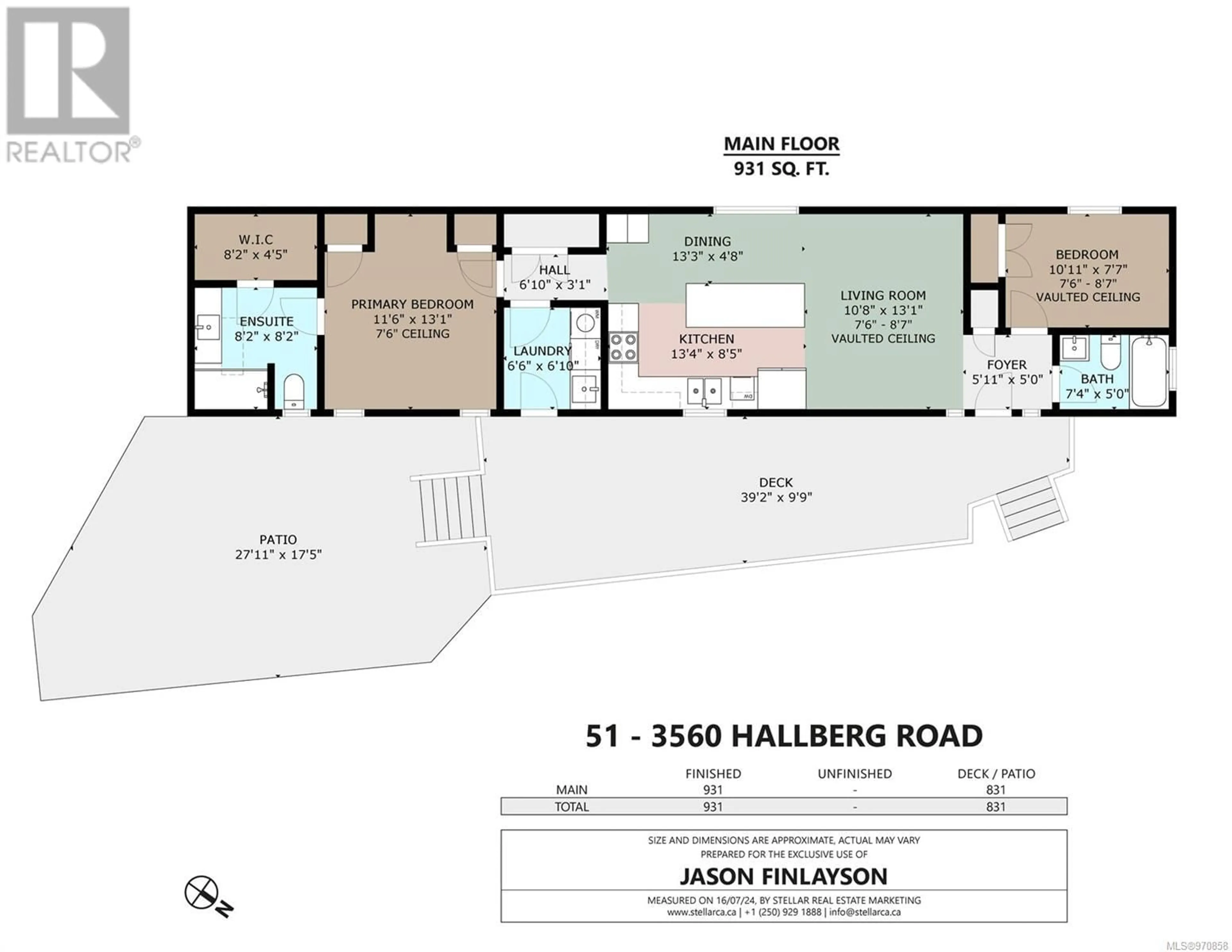 Floor plan for 51 3560 Hallberg Rd, Ladysmith British Columbia V9G1L4