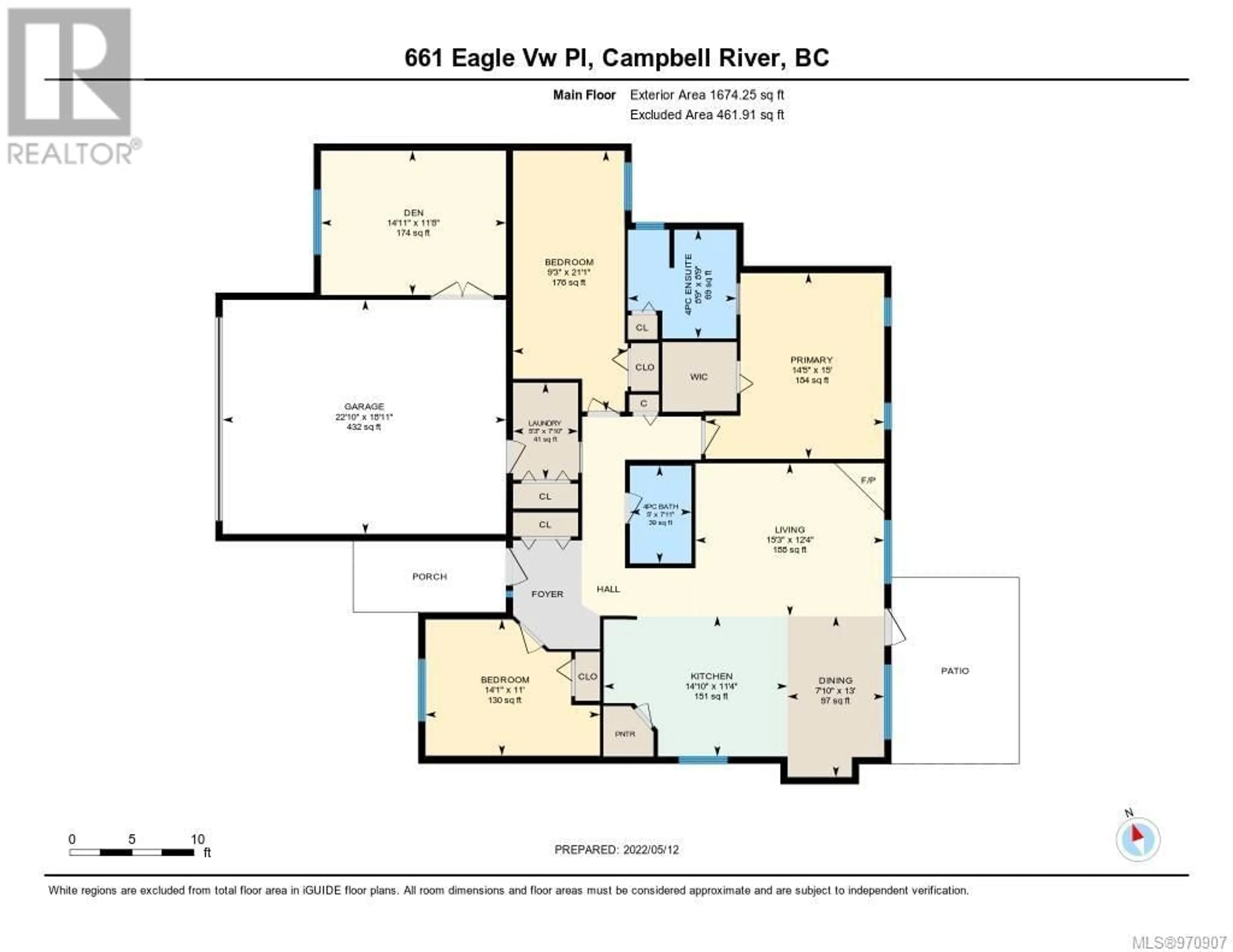 Floor plan for 661 Eagle View Pl, Campbell River British Columbia V9W0B2