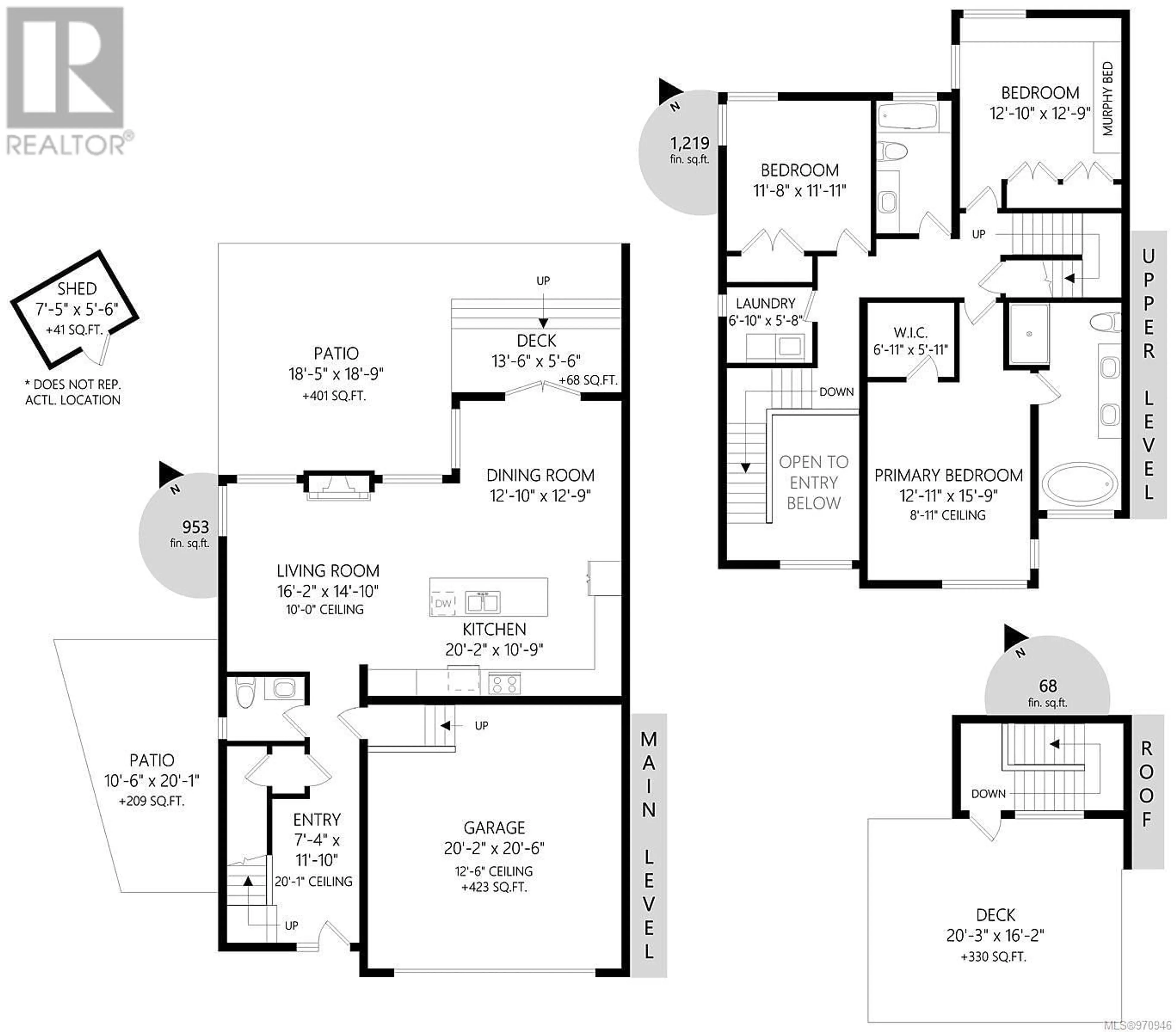 Floor plan for 2296 Gail Pl, Sidney British Columbia V8L2S2