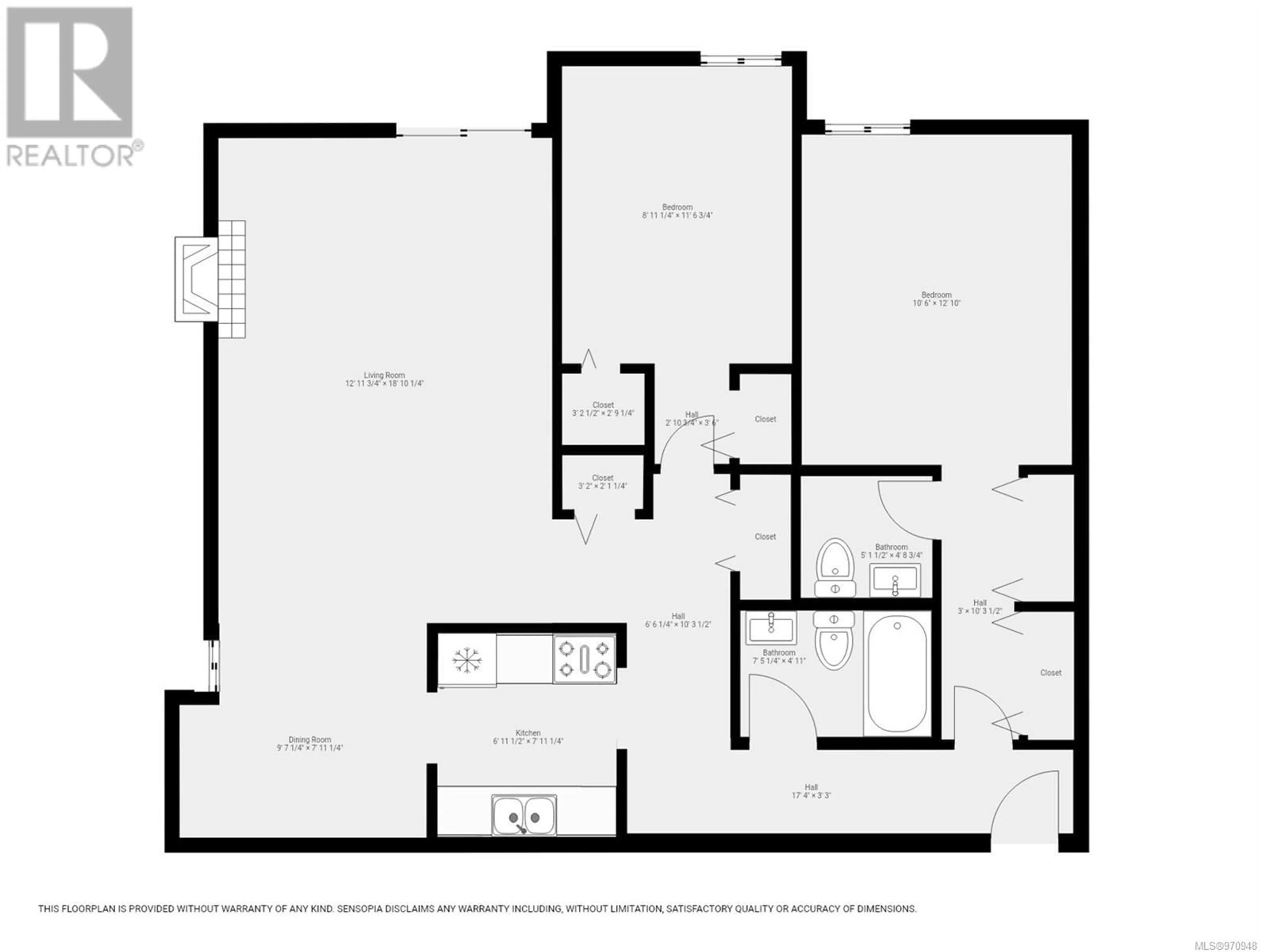 Floor plan for 101 585 Dogwood St S, Campbell River British Columbia V9W6T6