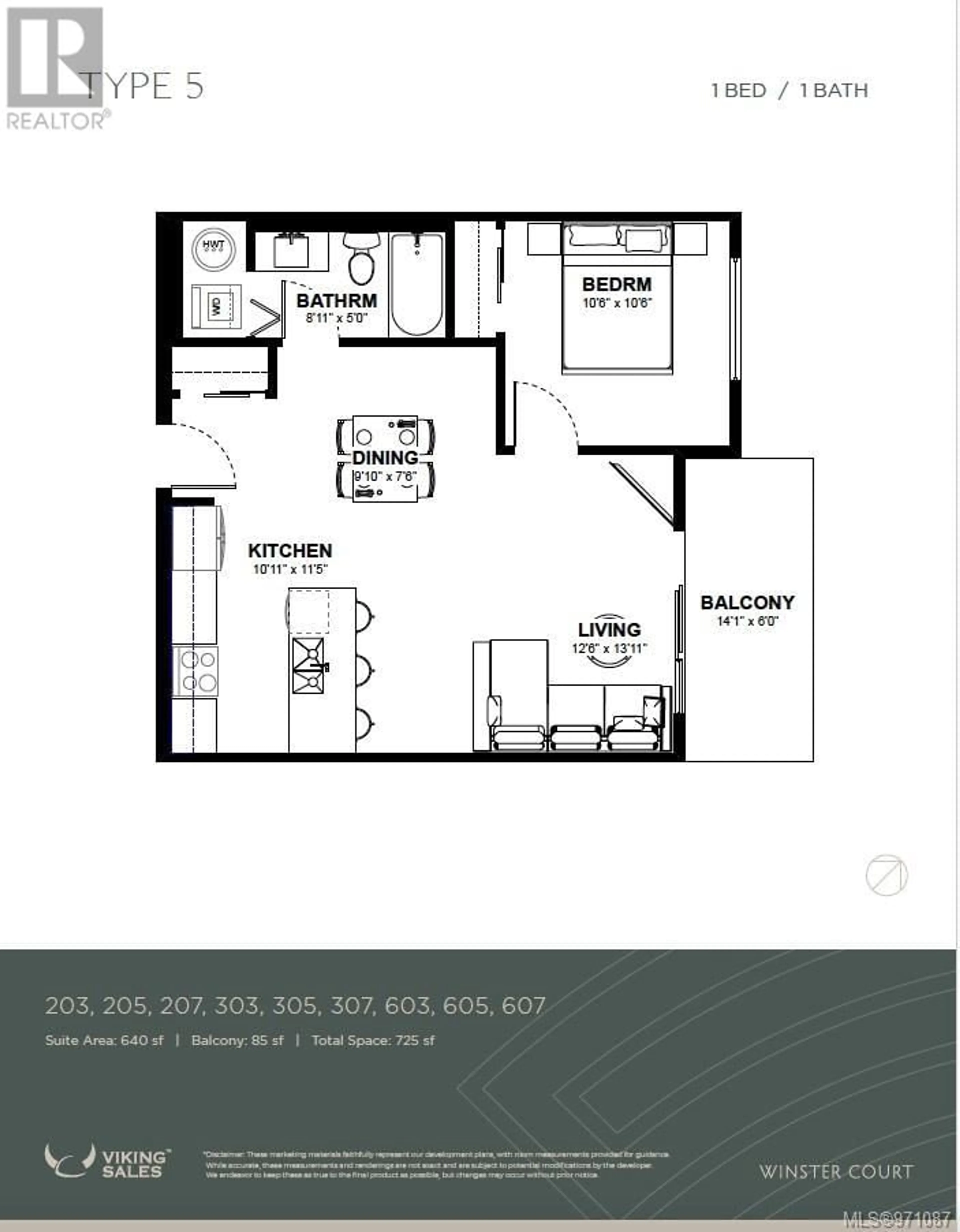 Floor plan for 305 2770 Winster Rd, Langford British Columbia V9B3P5