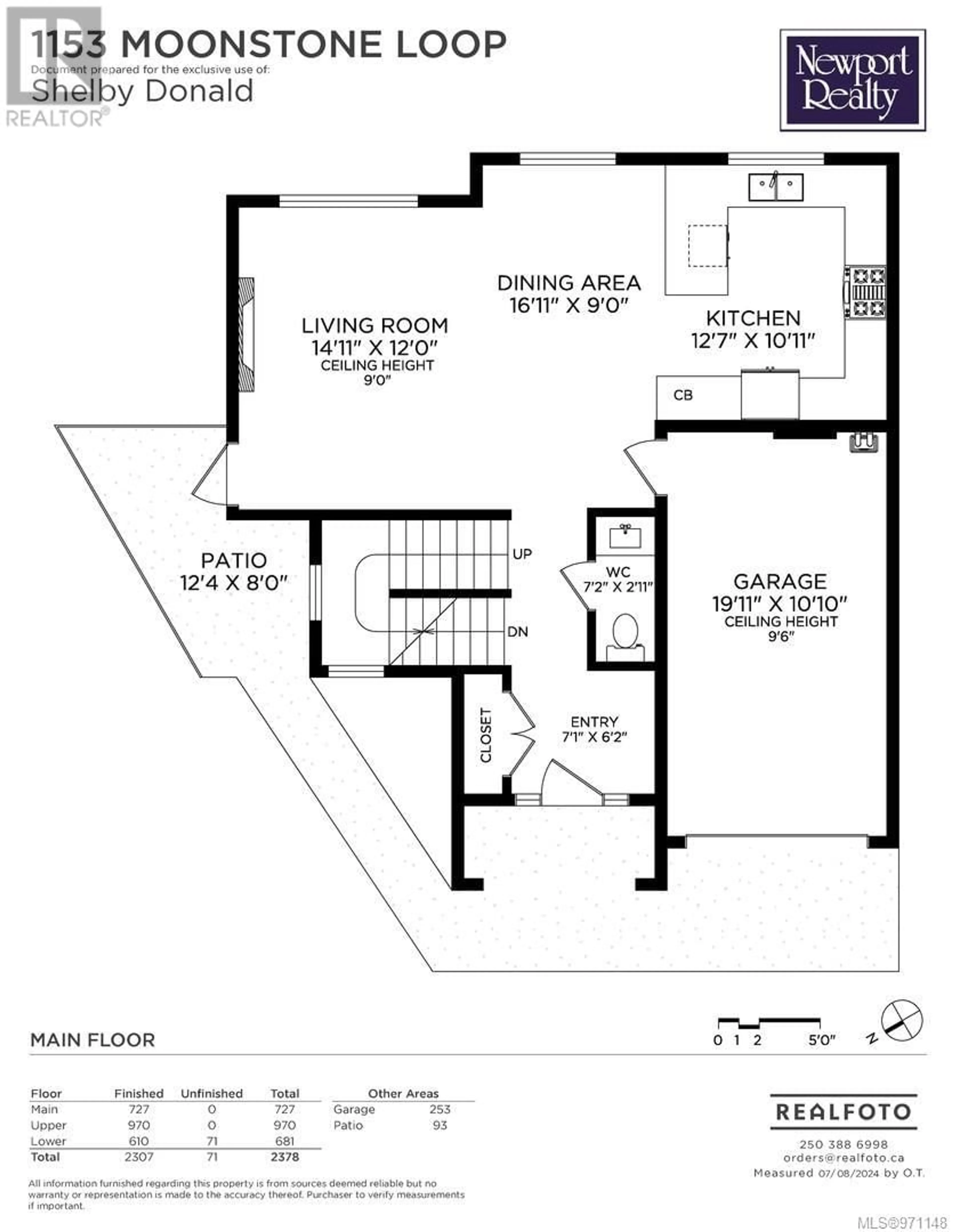 Floor plan for 1153 Moonstone Loop, Langford British Columbia V9B0T9