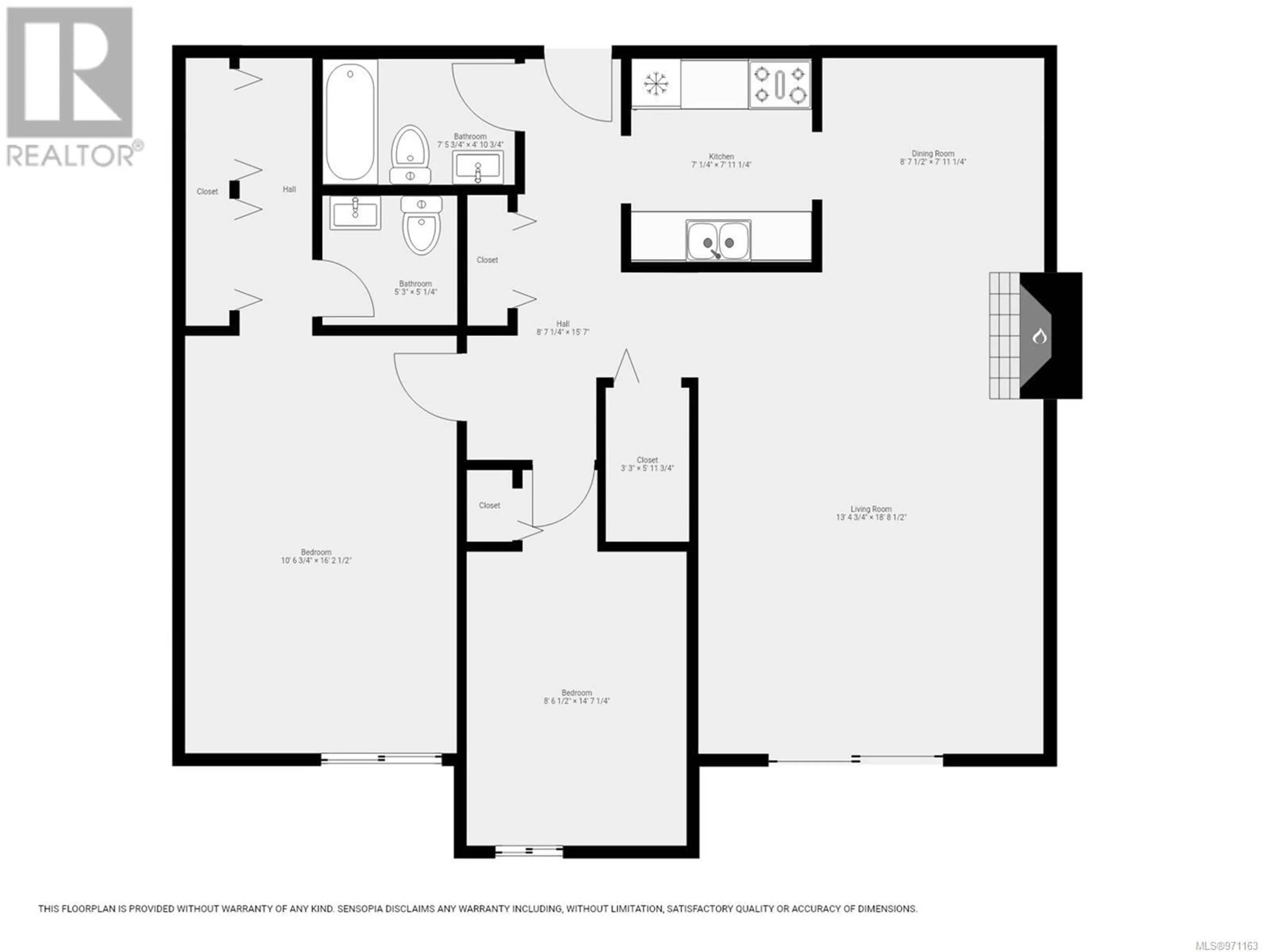 Floor plan for 115 585 Dogwood St S, Campbell River British Columbia V9W6T6