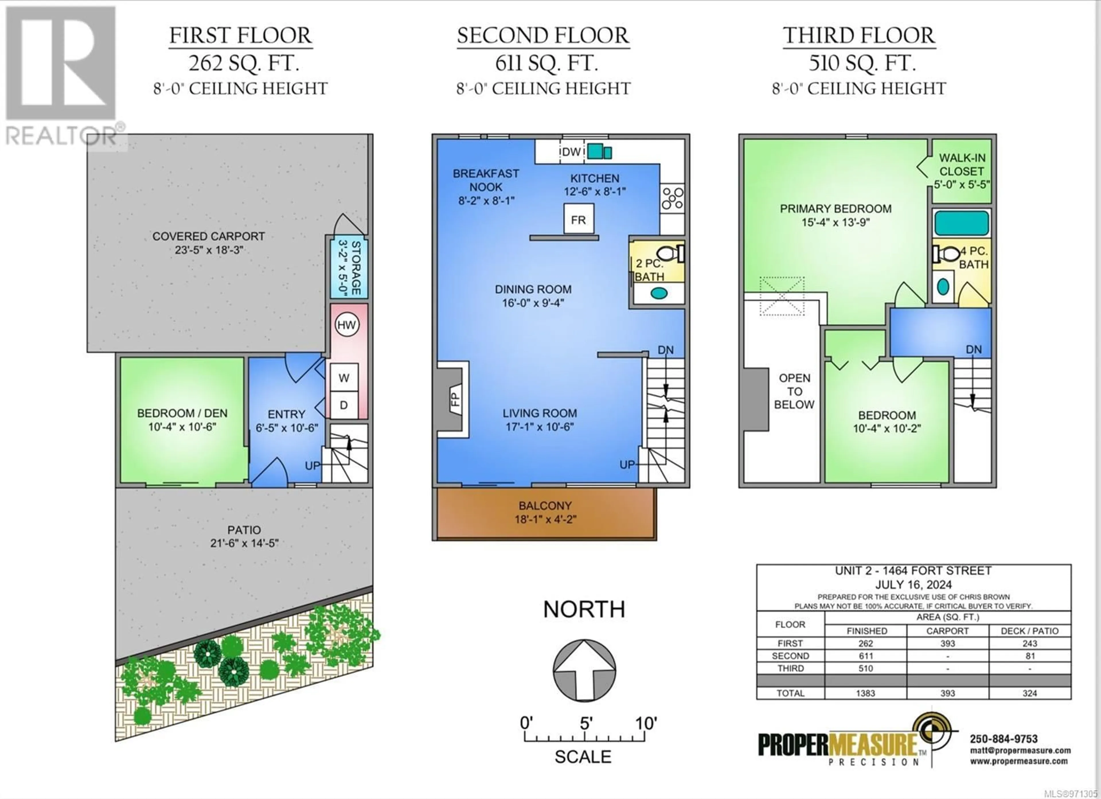 Floor plan for 2 1464 Fort St, Victoria British Columbia V8S1Z5