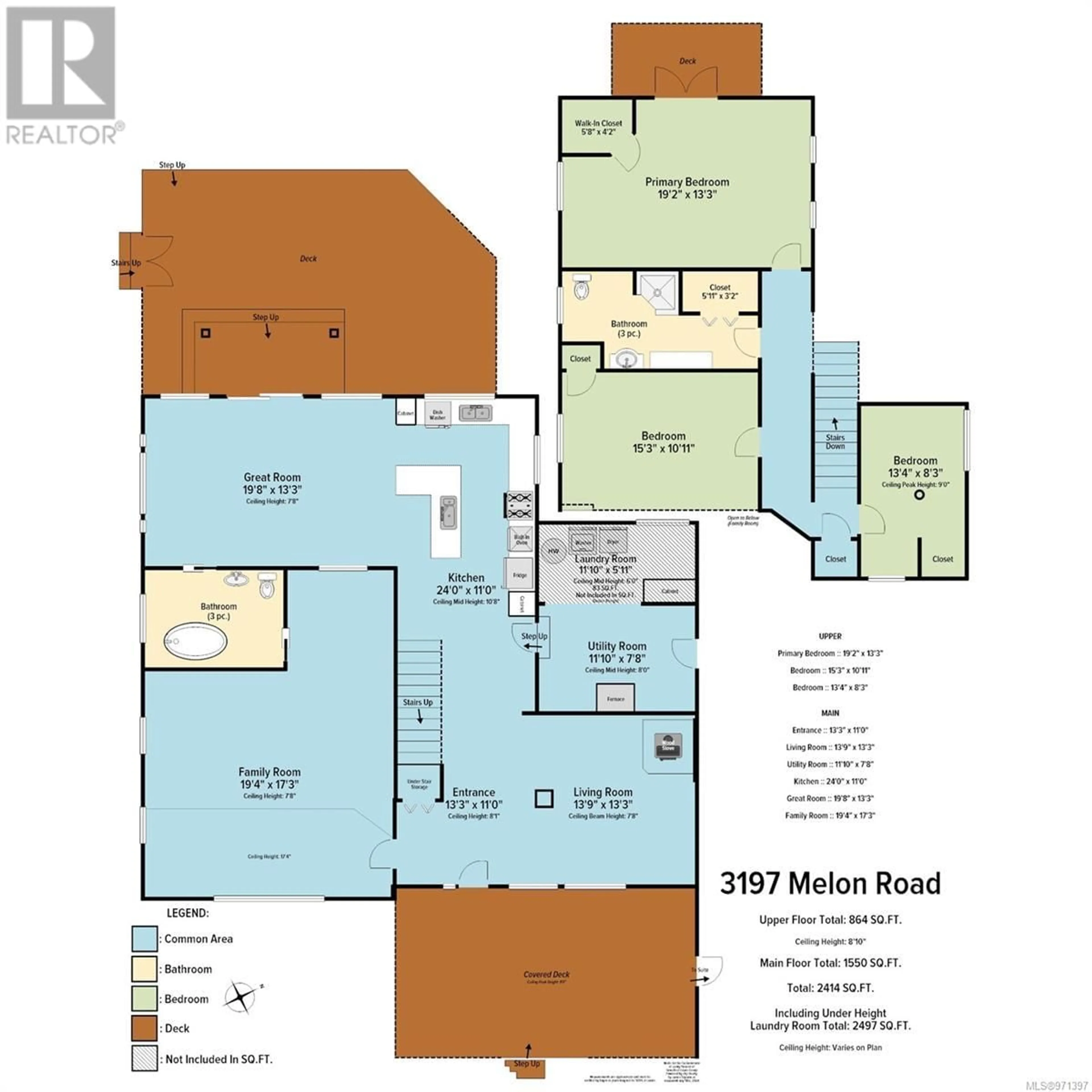 Floor plan for 3197 Melon Rd, Hilliers British Columbia V9K2J5