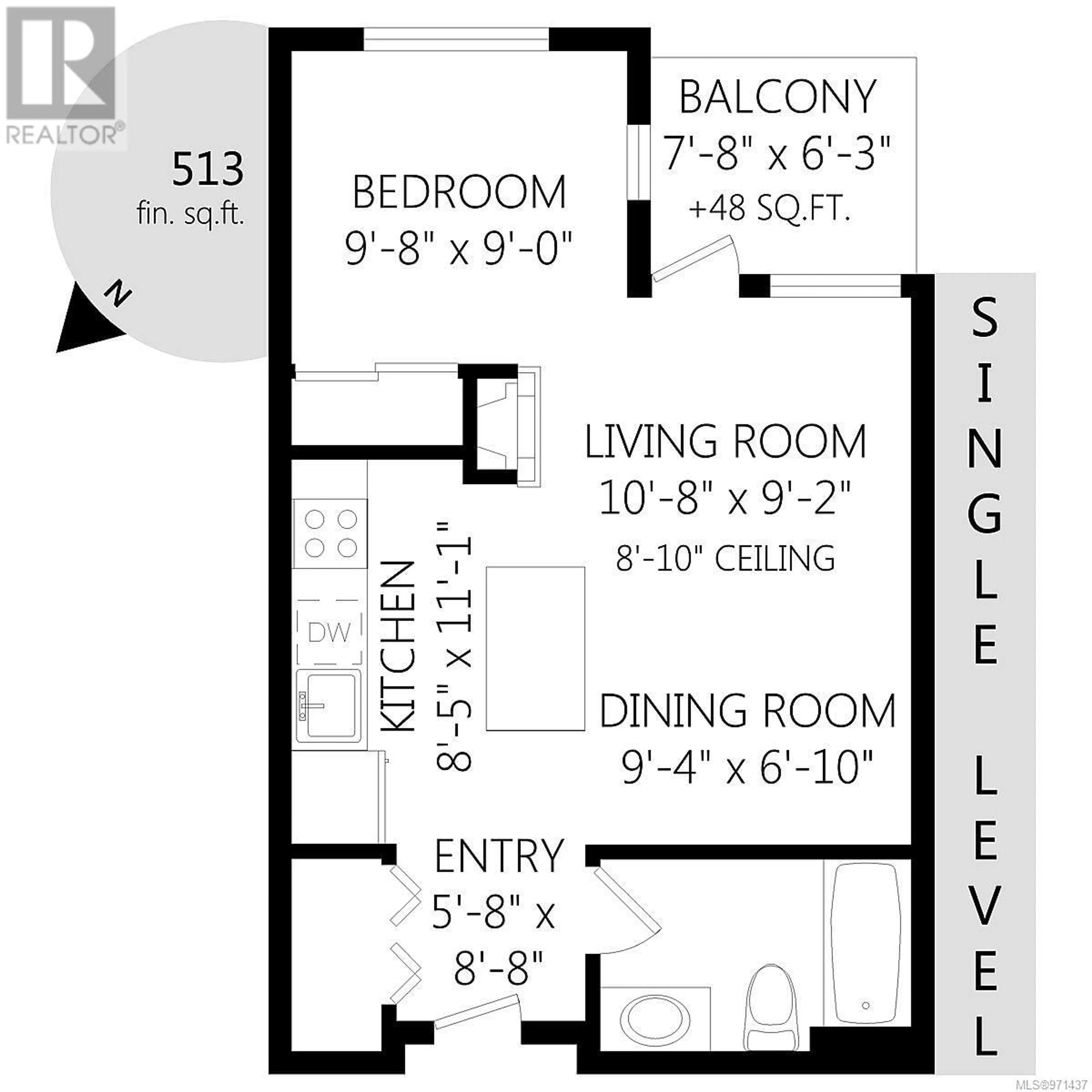 Floor plan for 308 1375 Bear Mountain Pkwy, Langford British Columbia V9C0C9