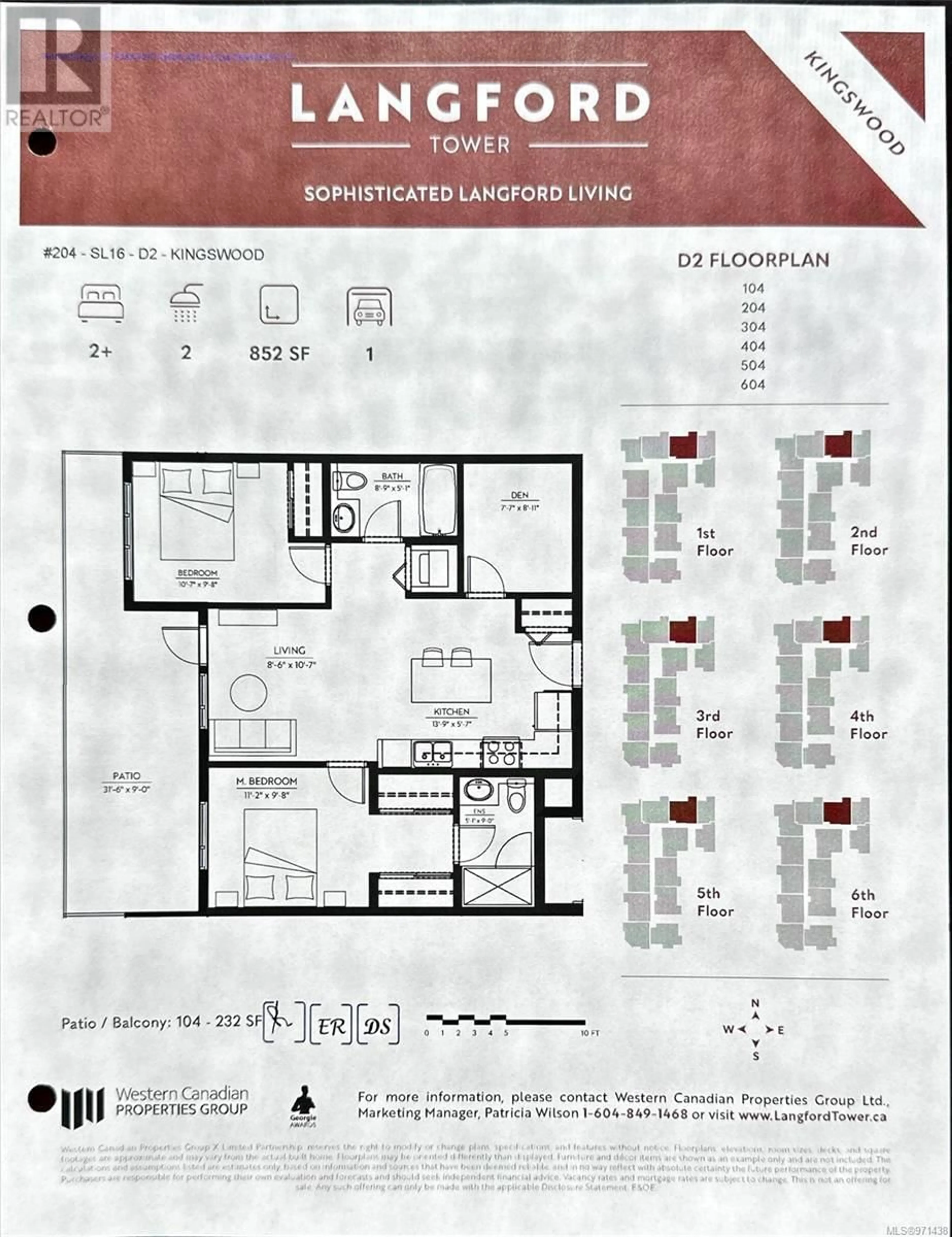 Floor plan for 204 2843 Jacklin Rd, Langford British Columbia V9B4P4