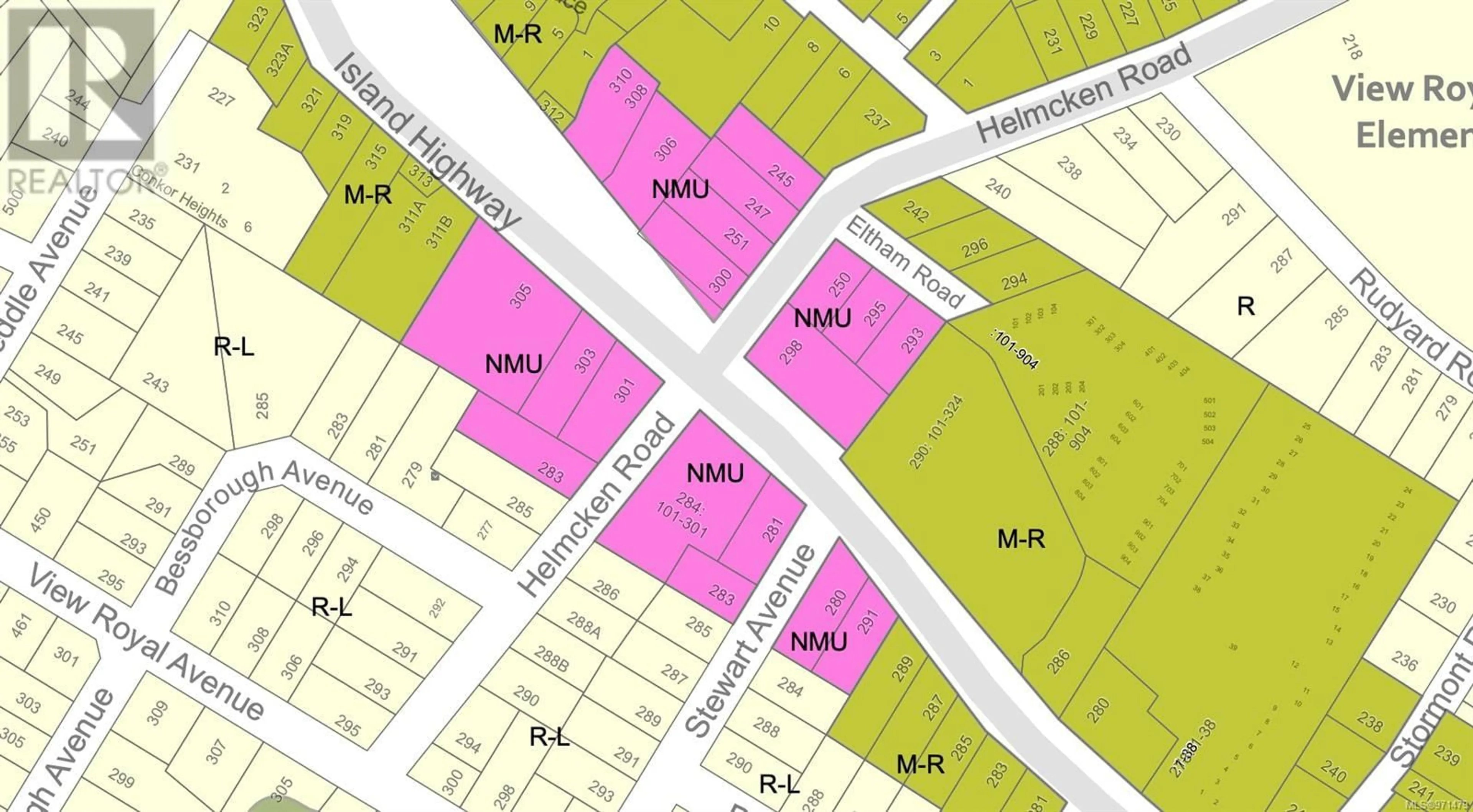 Picture of a map for 280 Stewart Ave, View Royal British Columbia V8B1R4