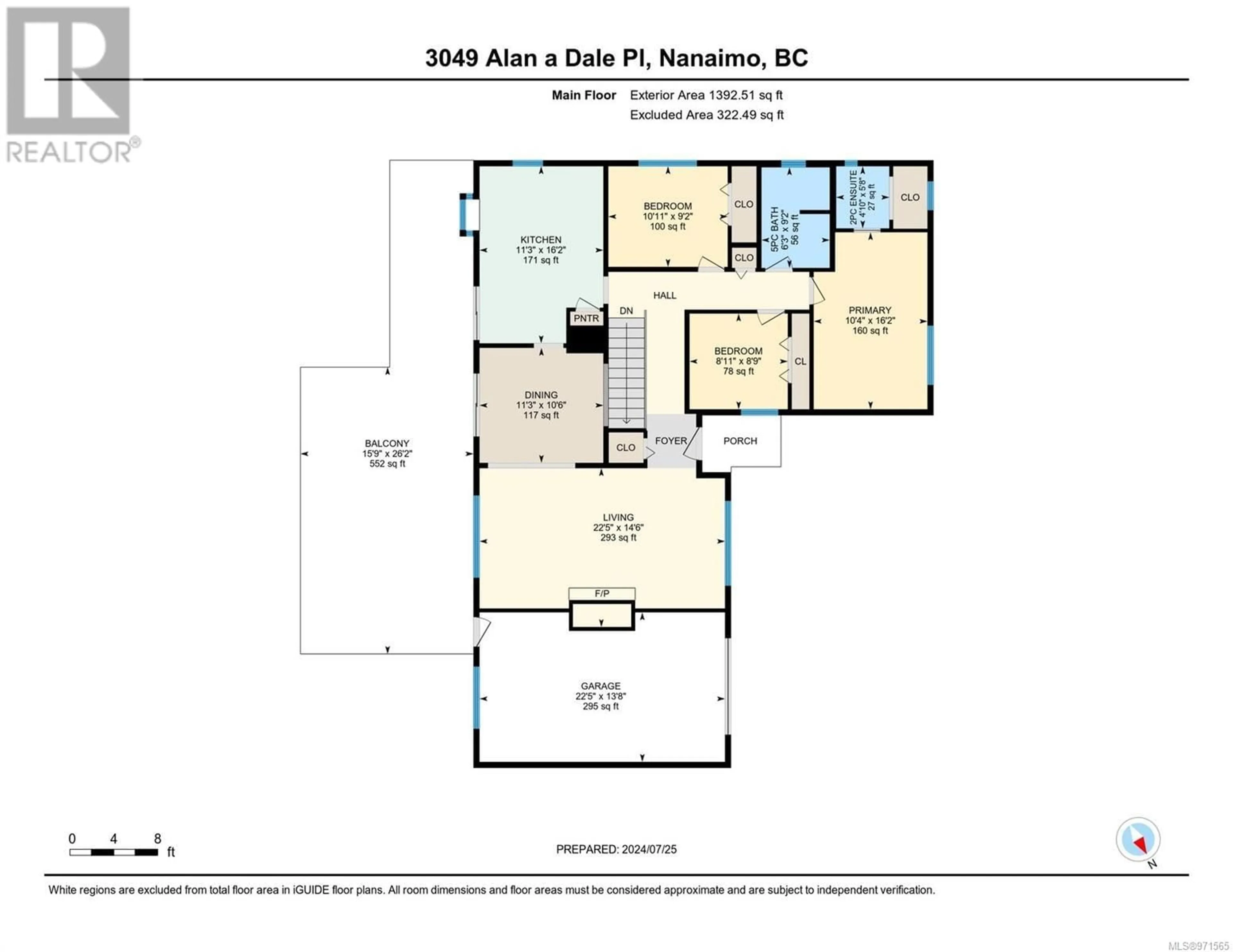 Floor plan for 3049 Alan A Dale Pl, Nanaimo British Columbia V9T1N7