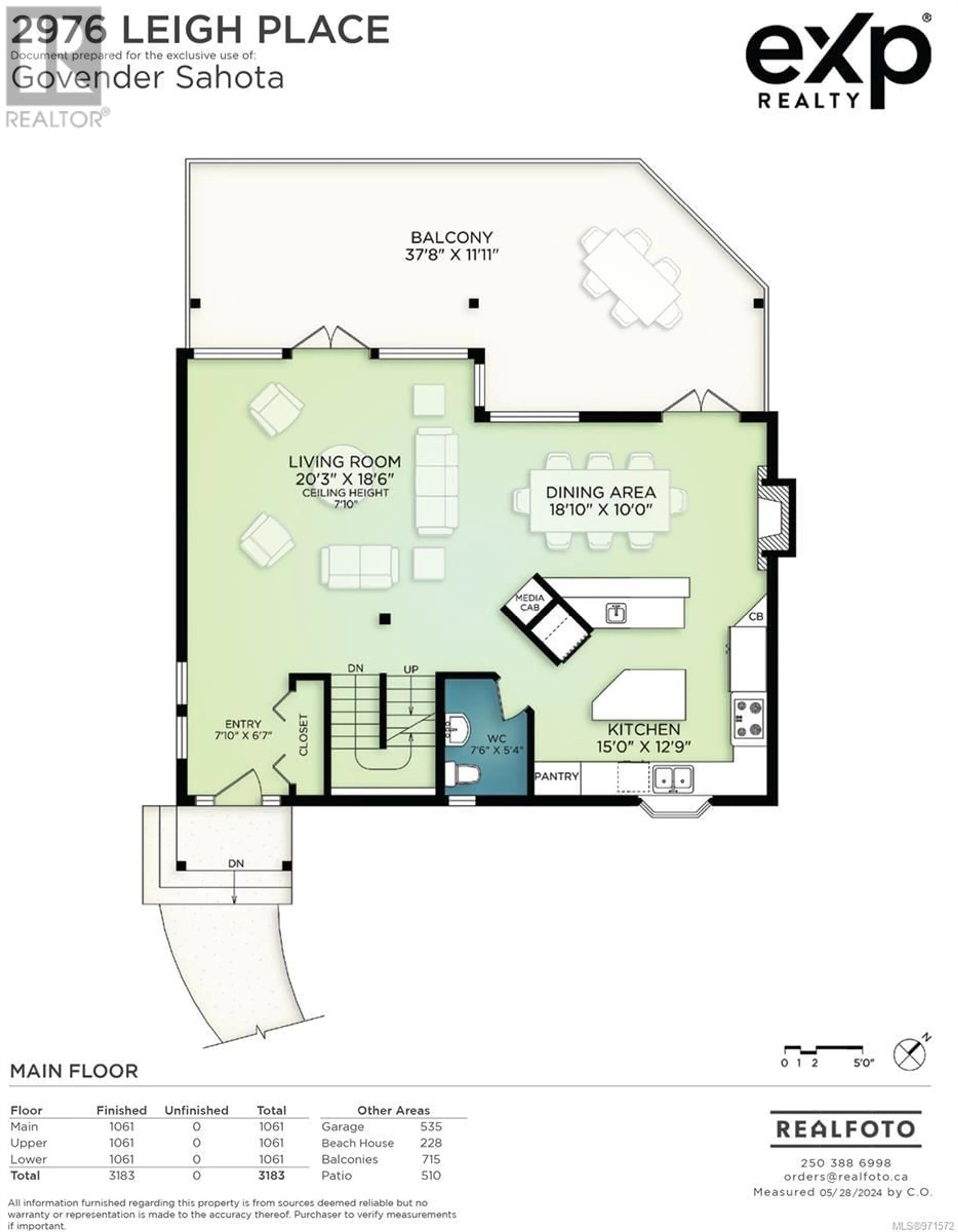 Floor plan for 2976 Leigh Pl, Langford British Columbia V9B4G3