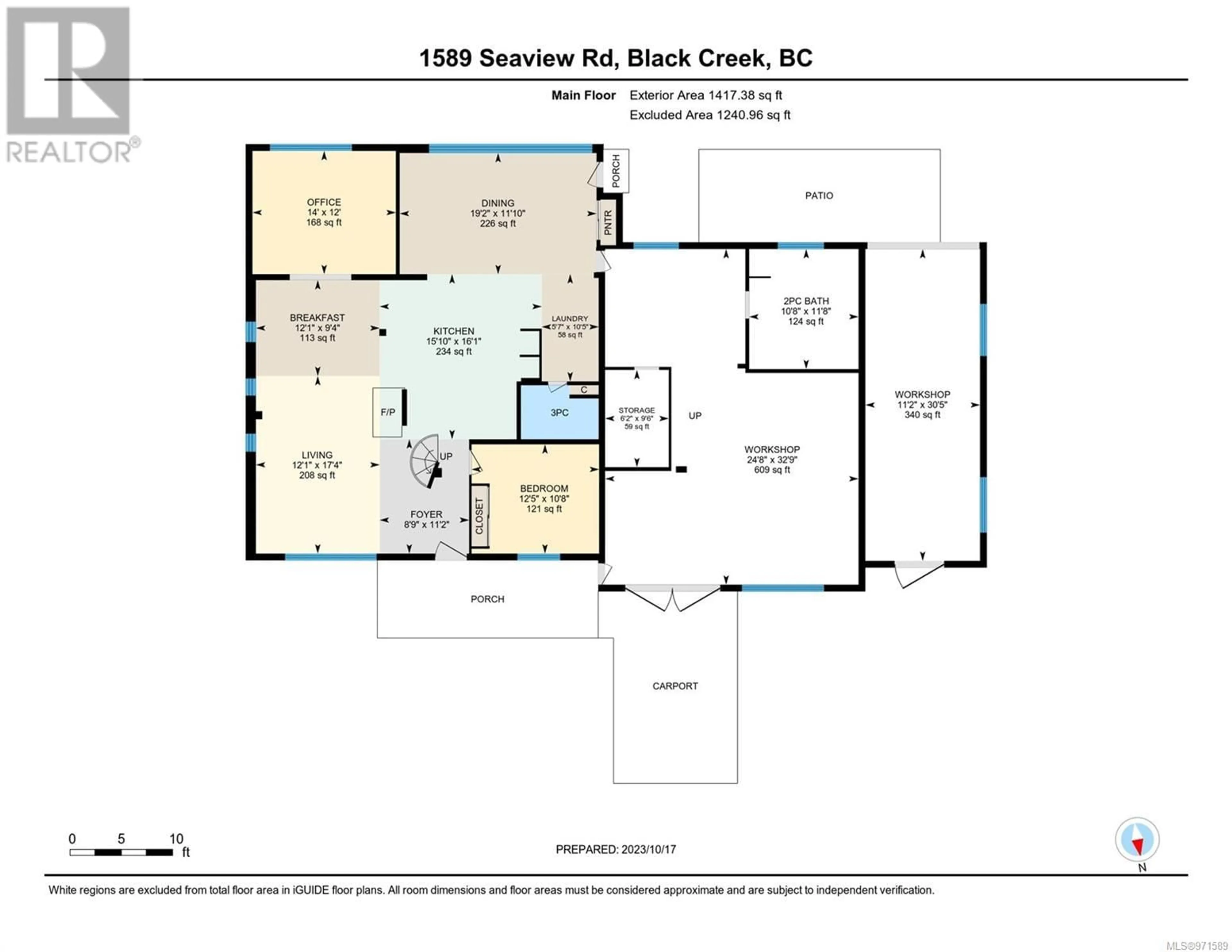 Floor plan for 1589 Seaview Rd, Black Creek British Columbia V9J1T5