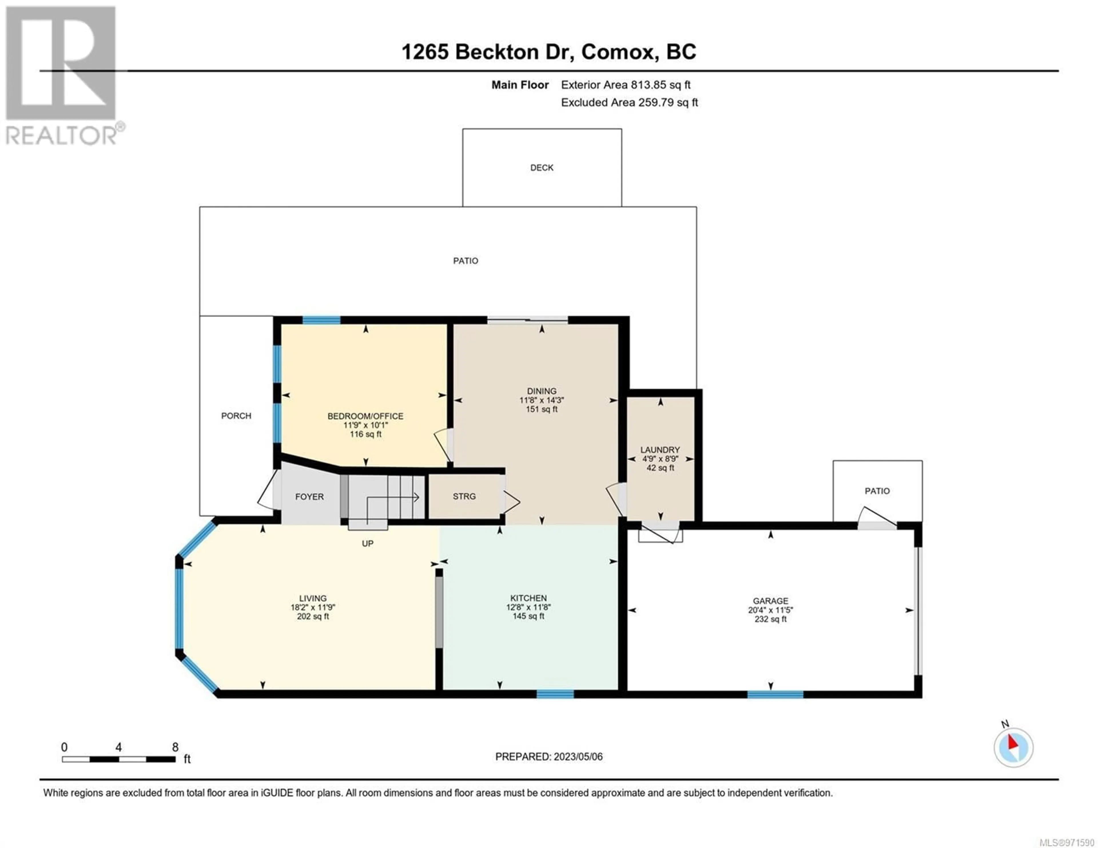 Floor plan for 1265 Beckton Dr, Comox British Columbia V9M3Y5