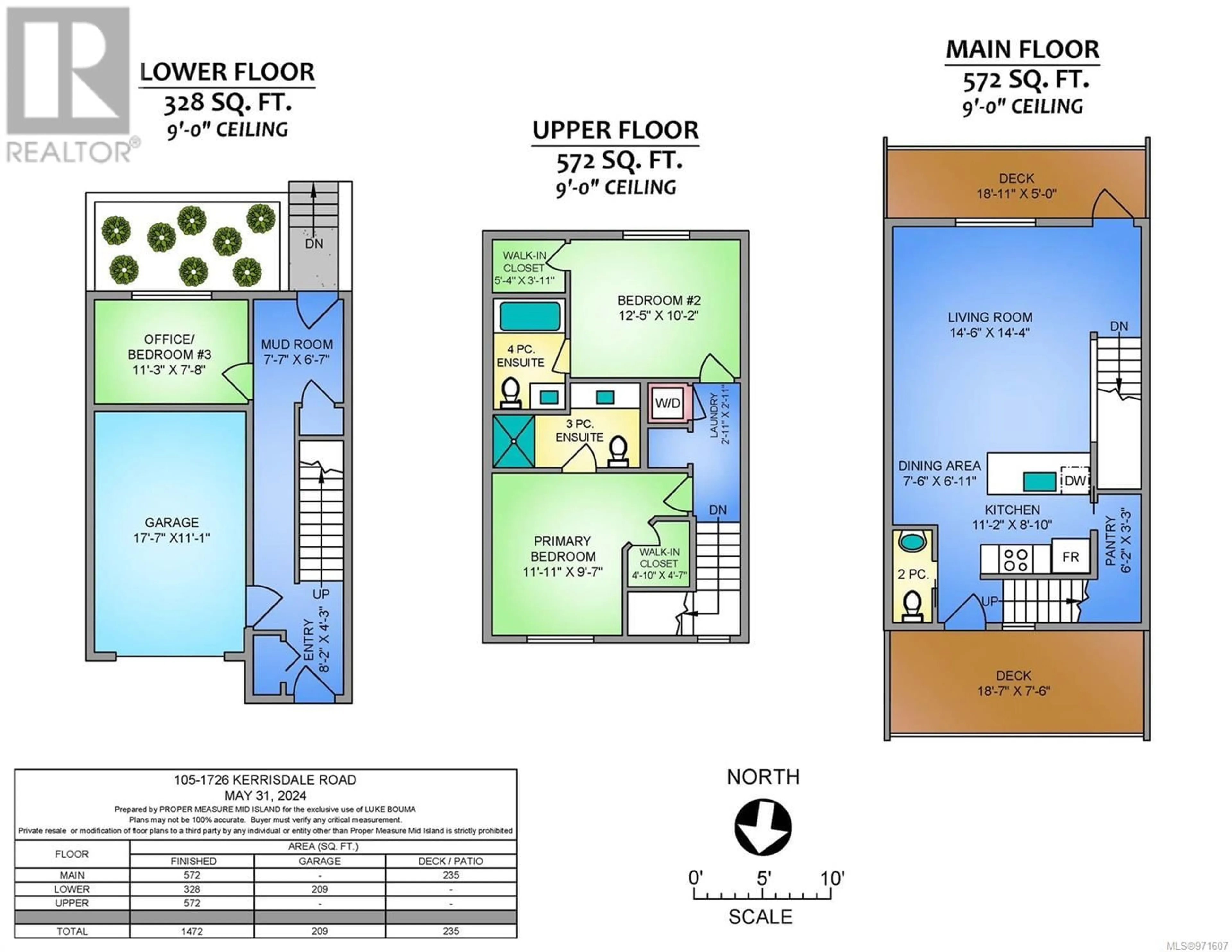 Floor plan for 105 1726 Kerrisdale Rd, Nanaimo British Columbia V9S1N5