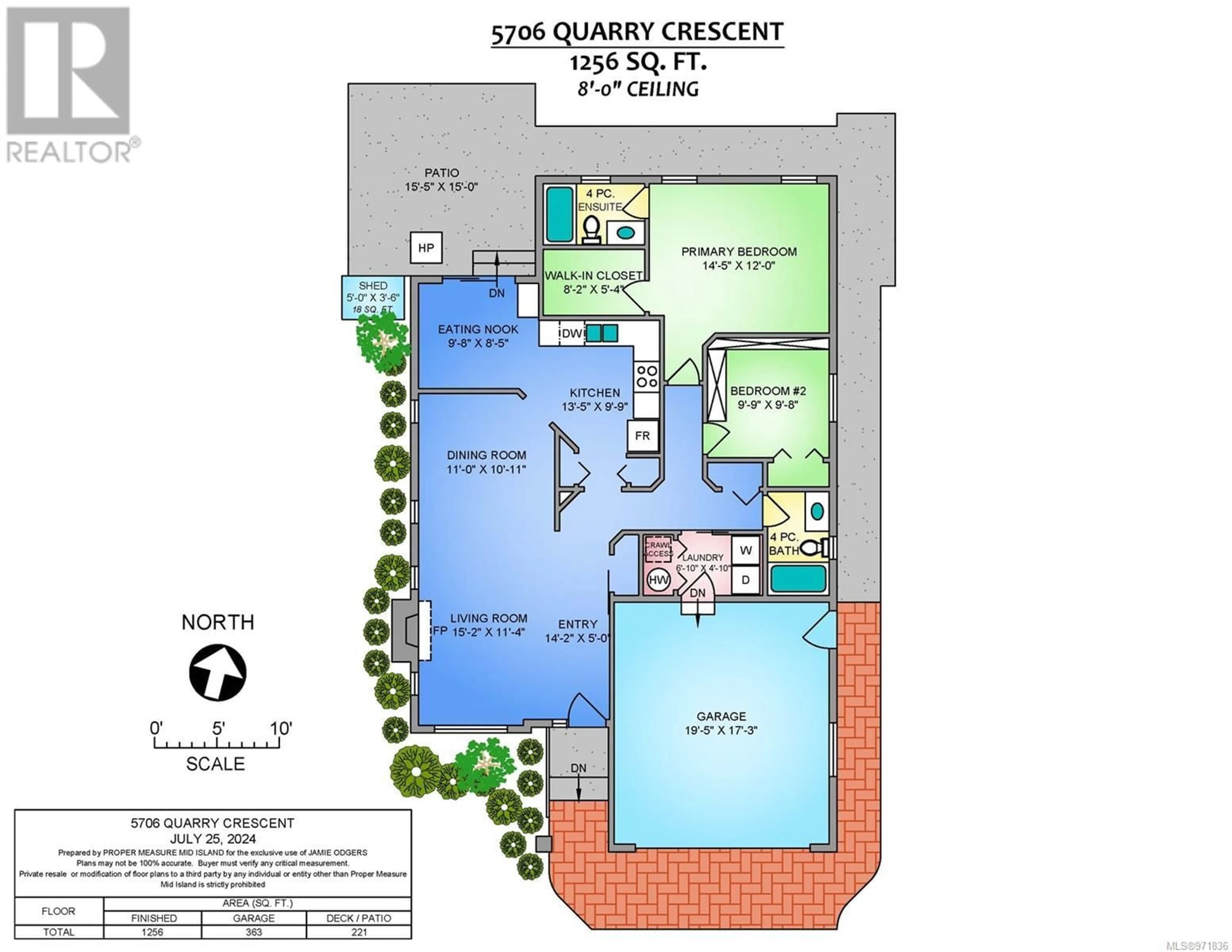 Floor plan for 5706 Quarry Cres, Nanaimo British Columbia V9T6H9