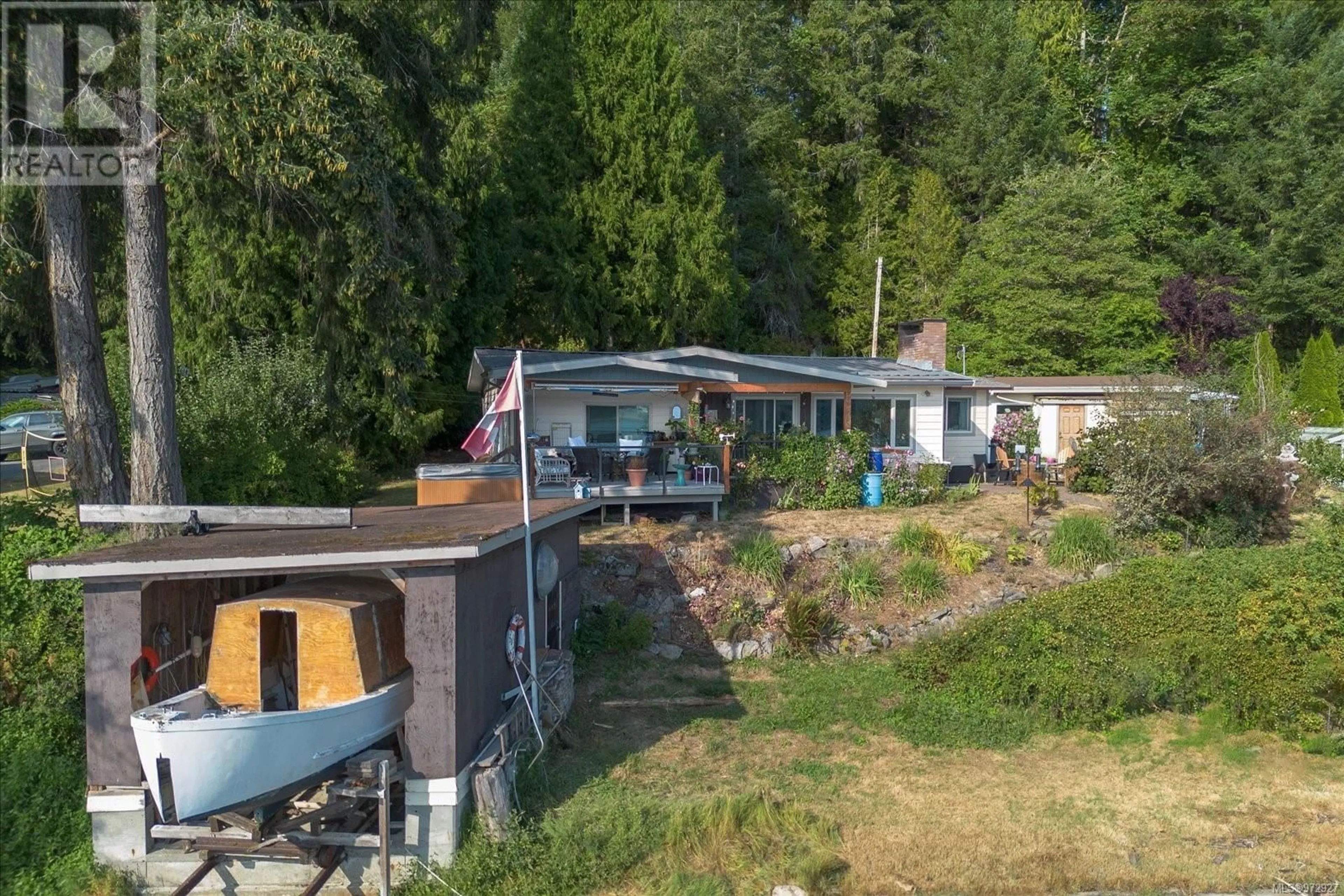 Frontside or backside of a home, the street view for 4960 Reiber Rd, Ladysmith British Columbia V9G1L6