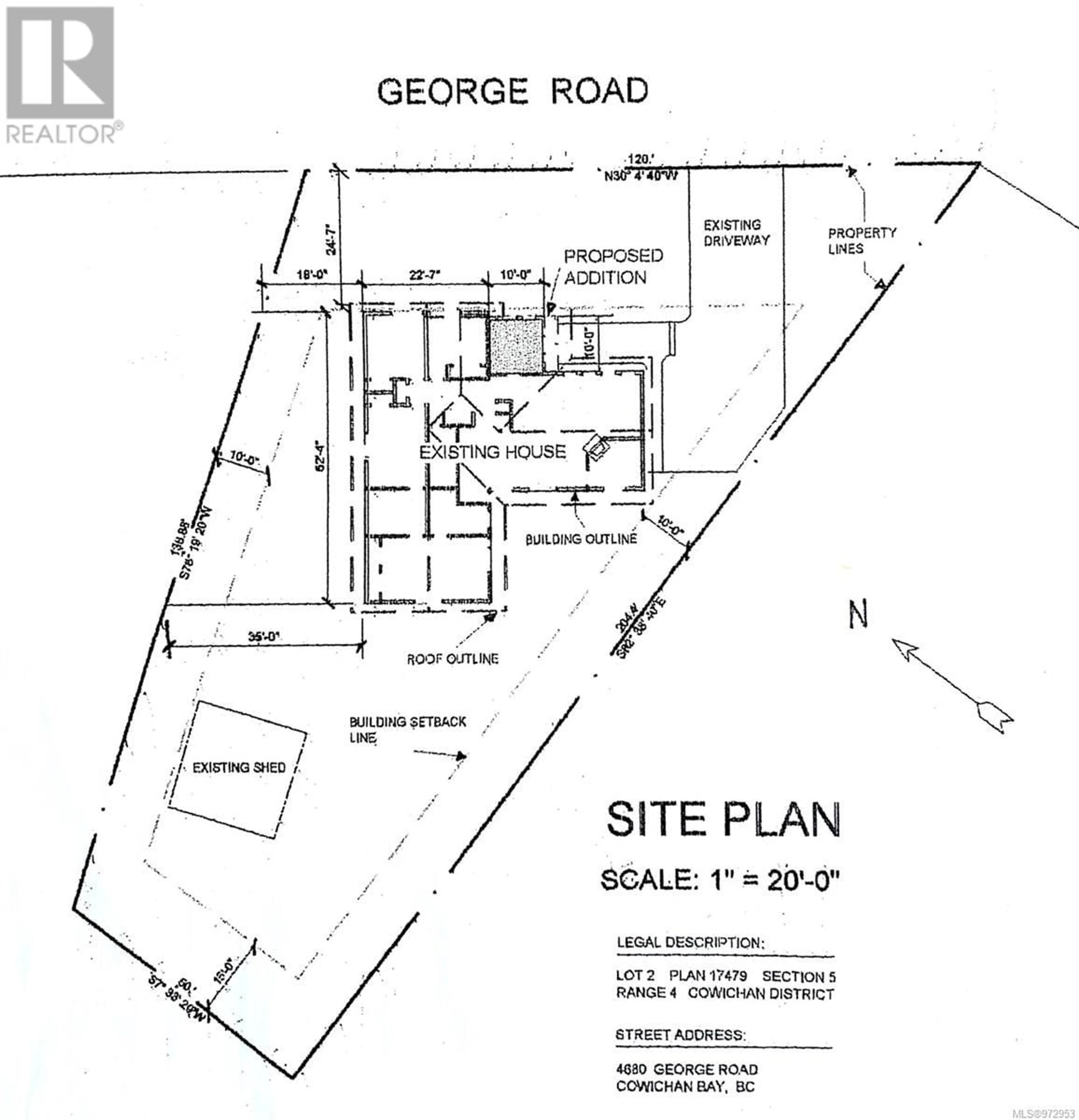 Floor plan for 4680 George Rd, Cowichan Bay British Columbia V0R1N0