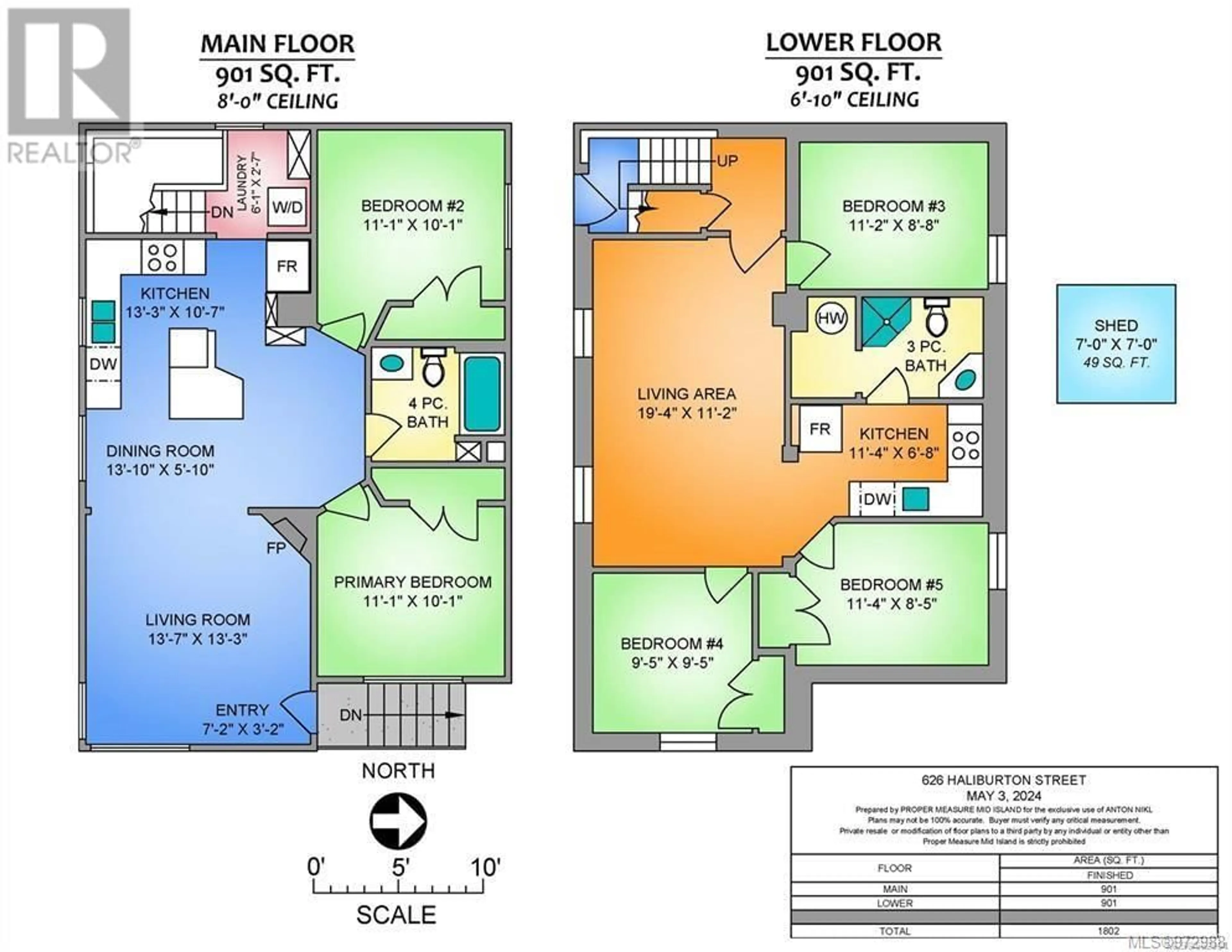 Floor plan for 626 Haliburton St, Nanaimo British Columbia V9R4W5