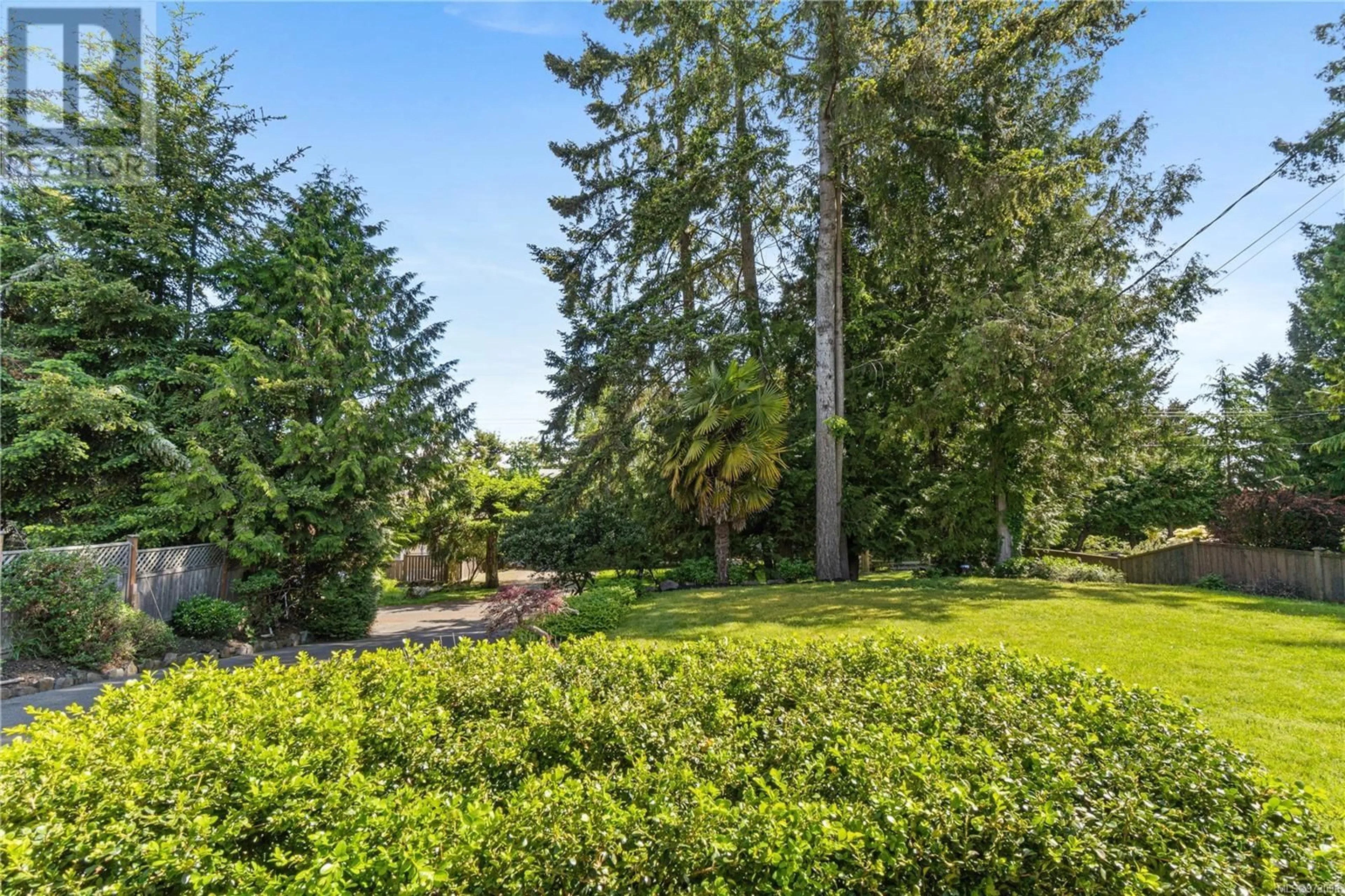 Patio, the fenced backyard for 1333 Carmel Pl, Nanoose Bay British Columbia V9P9B8