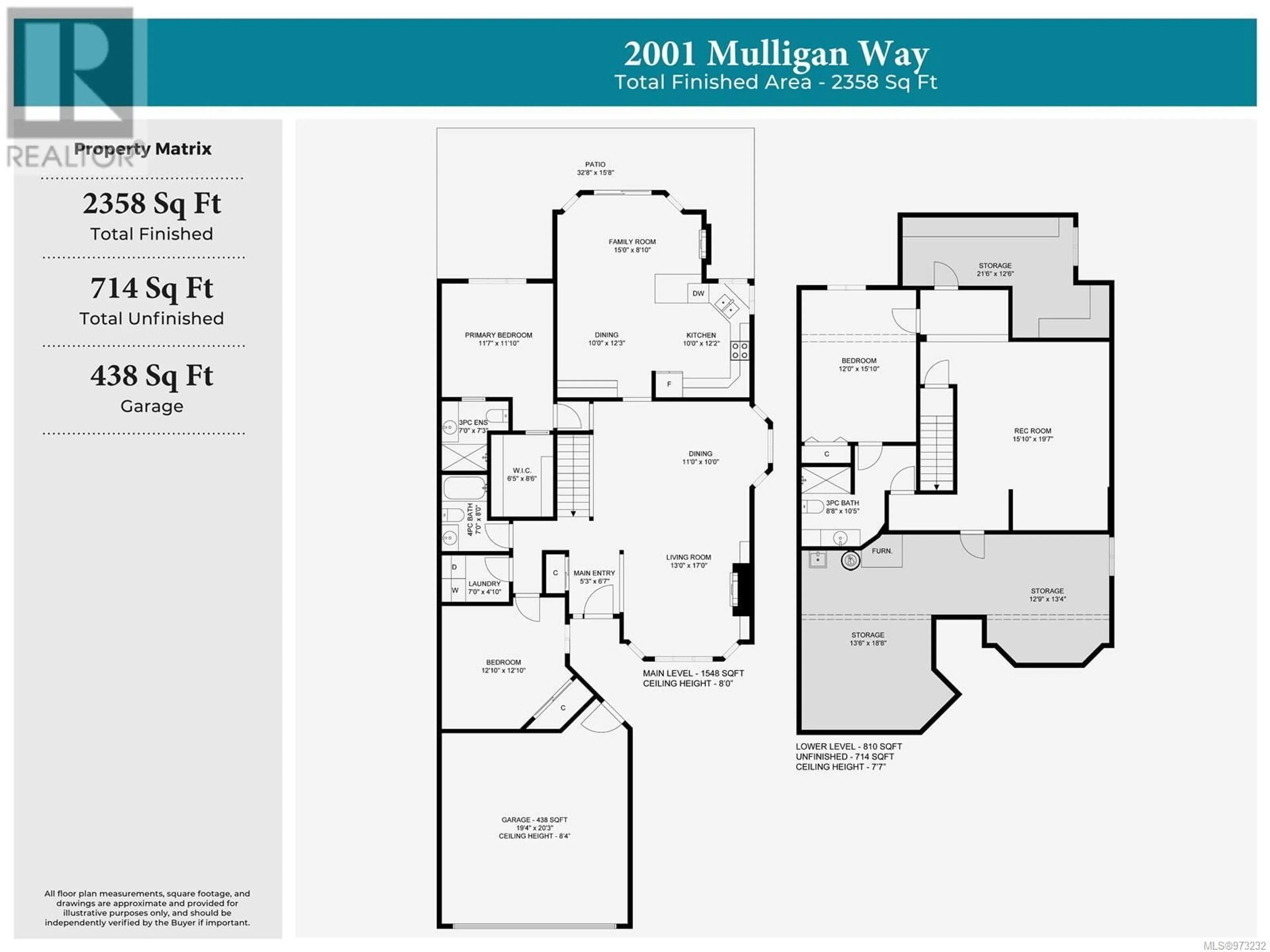 Floor plan for 2001 Mulligan Way, Nanaimo British Columbia V9T5X9