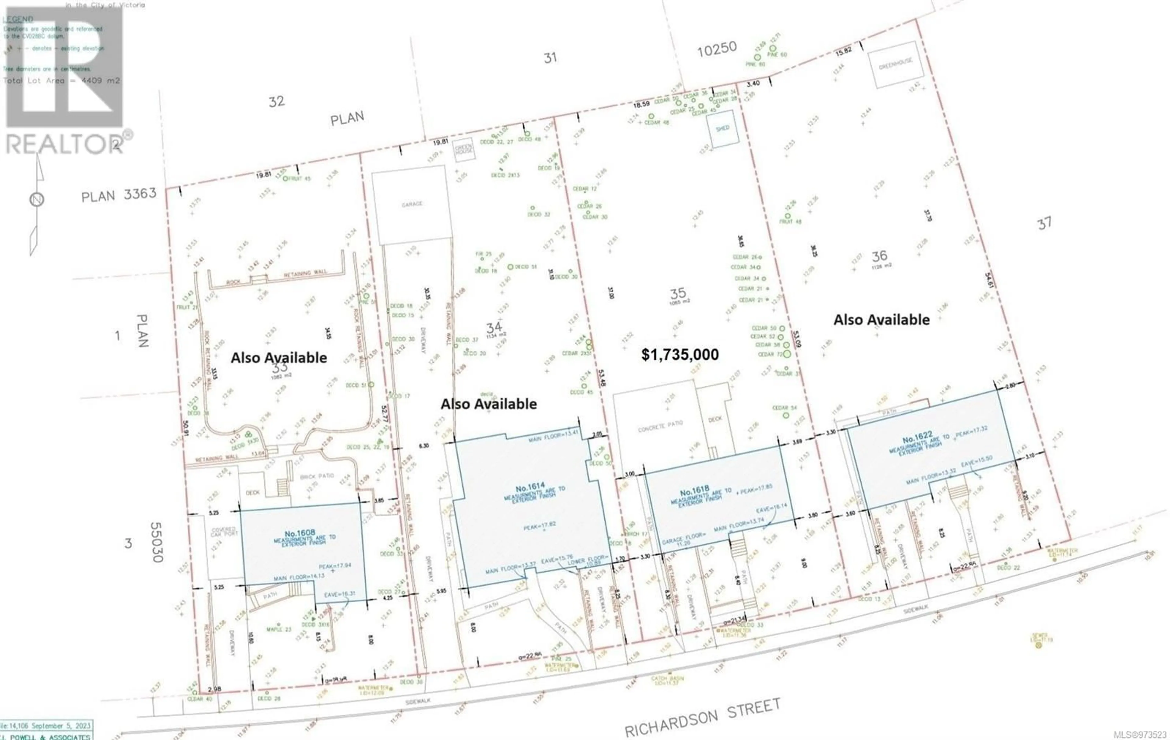 Floor plan for 1618 RICHARDSON STREET, Victoria British Columbia V8S1R5