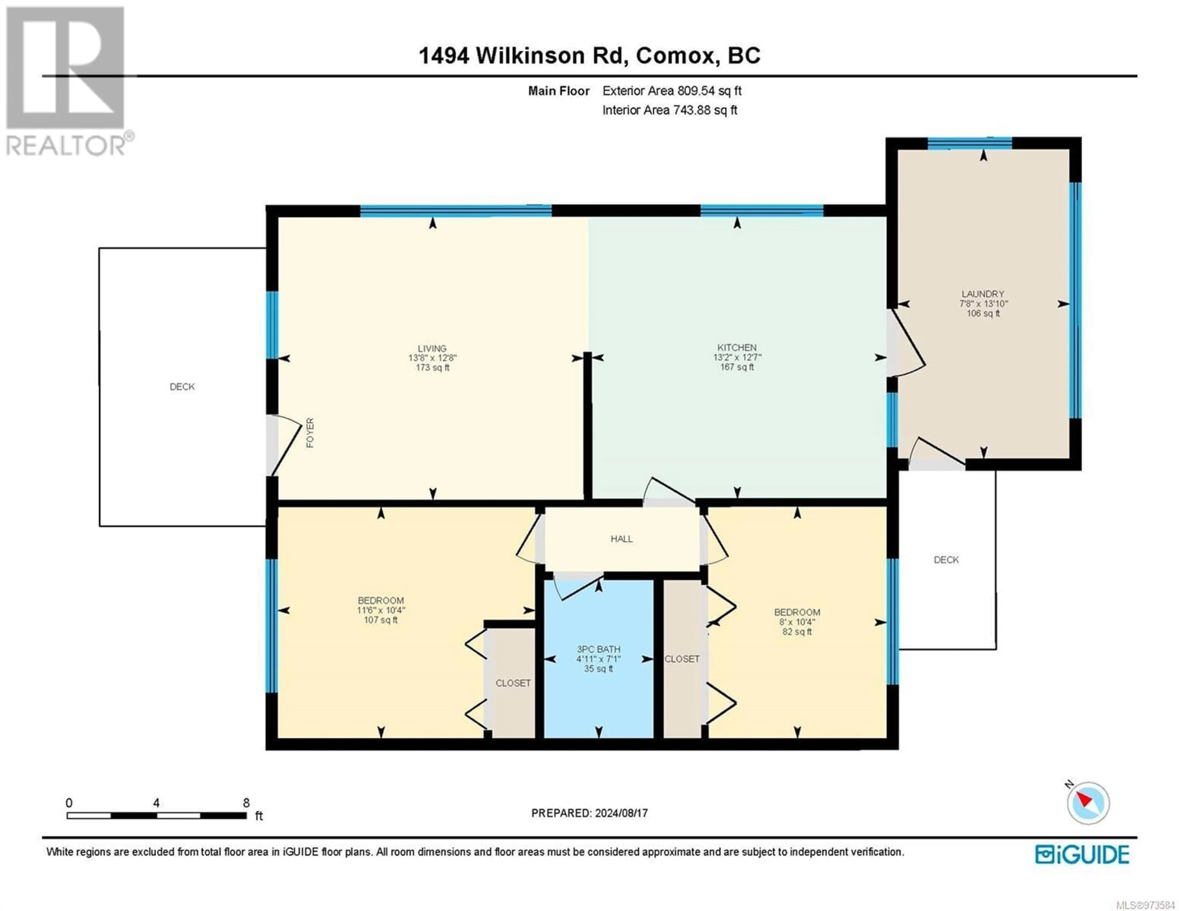 Floor plan for 1494 Wilkinson Rd, Comox British Columbia V9M4B3