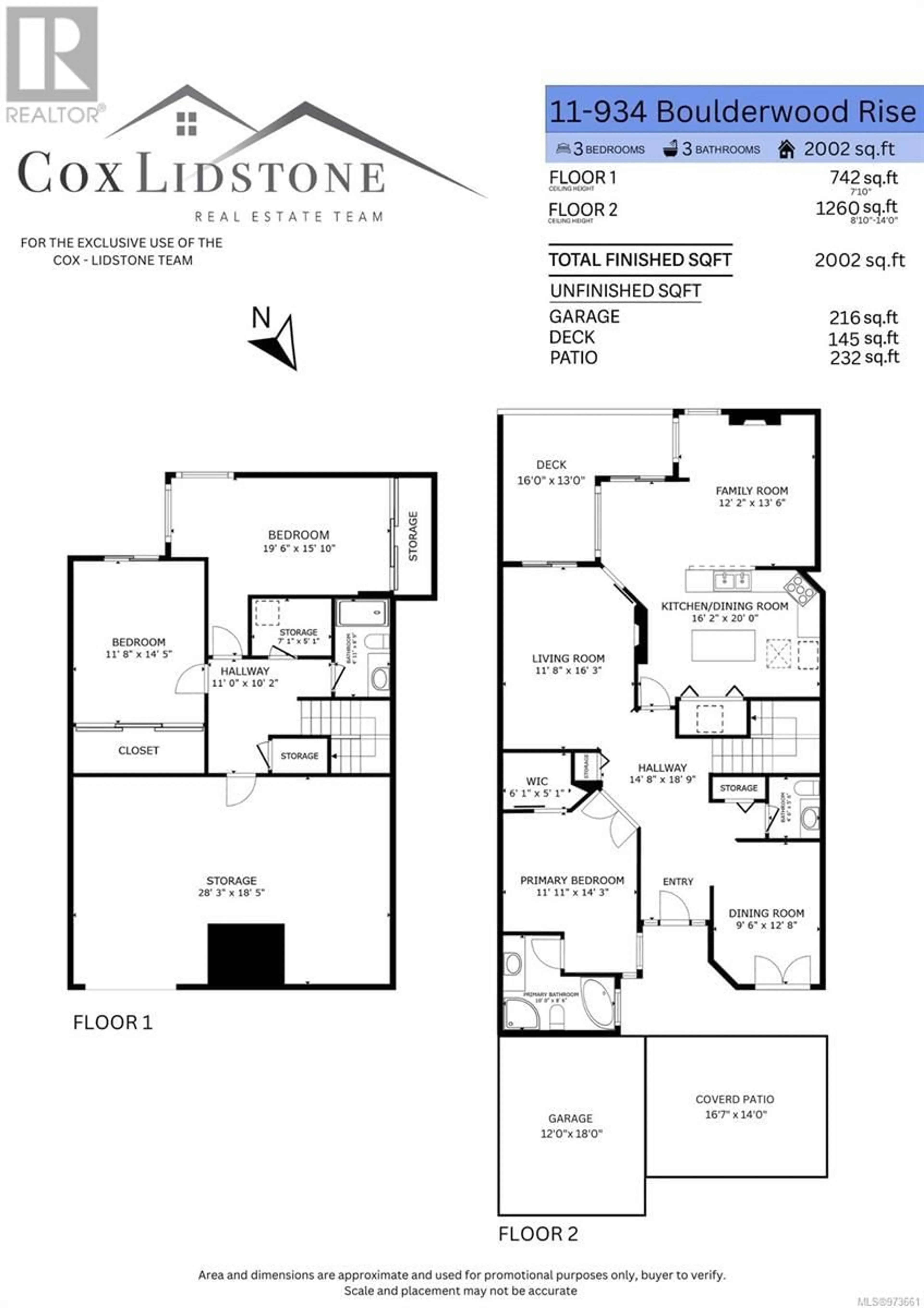 Floor plan for 11 934 Boulderwood Rise, Saanich British Columbia V8Y3G5