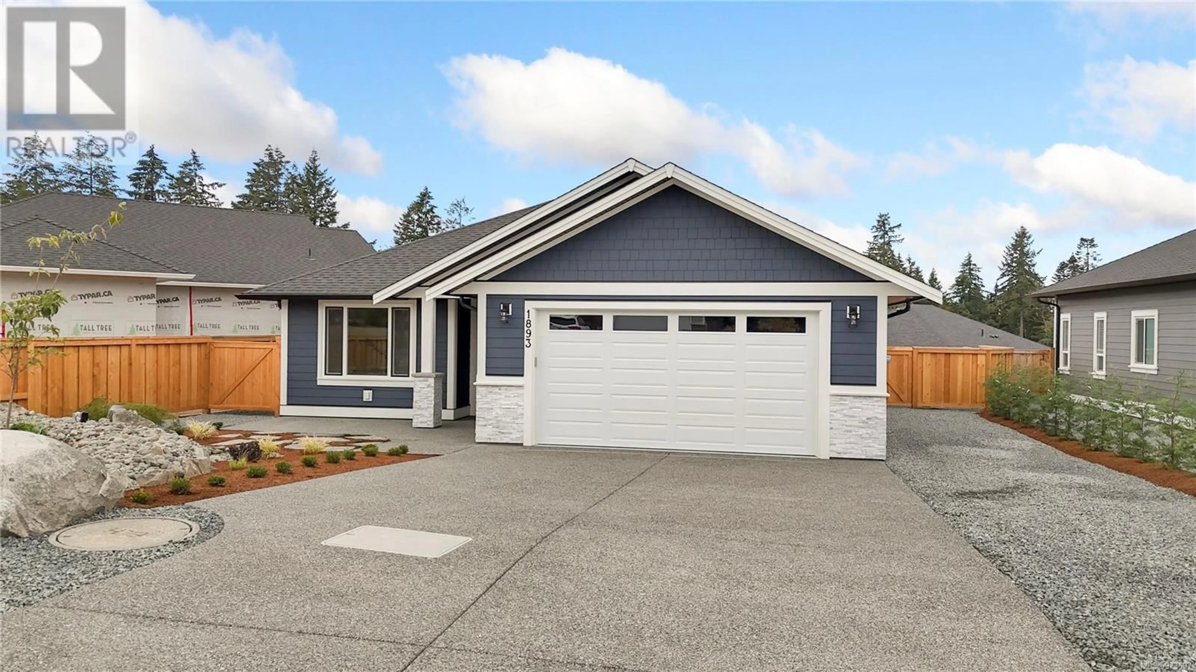 Home with vinyl exterior material, street for 1893 VEE ROAD, Cowichan Bay British Columbia V0R1N1