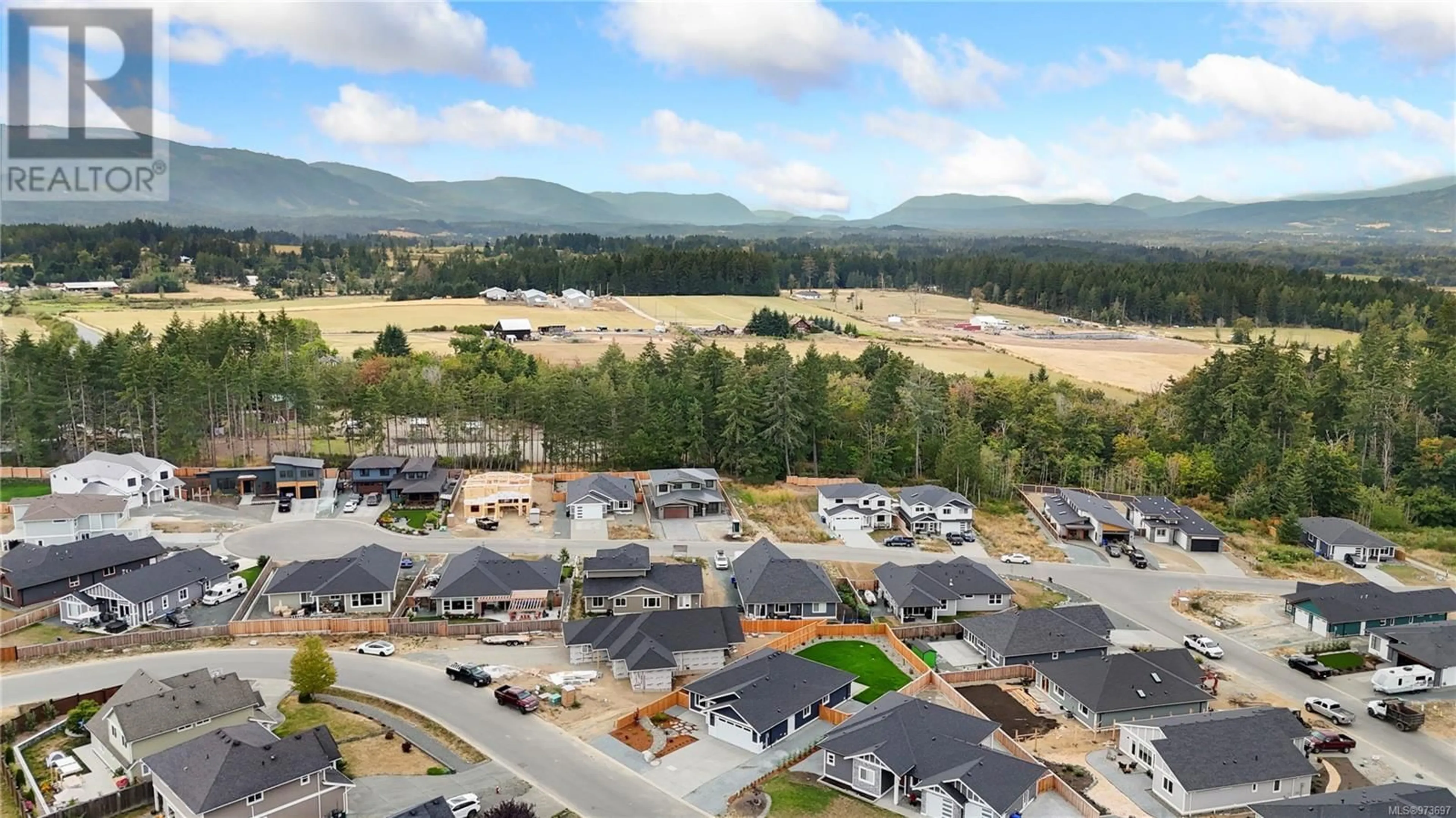 A pic from outside/outdoor area/front of a property/back of a property/a pic from drone, mountain view for 1893 VEE ROAD, Cowichan Bay British Columbia V0R1N1