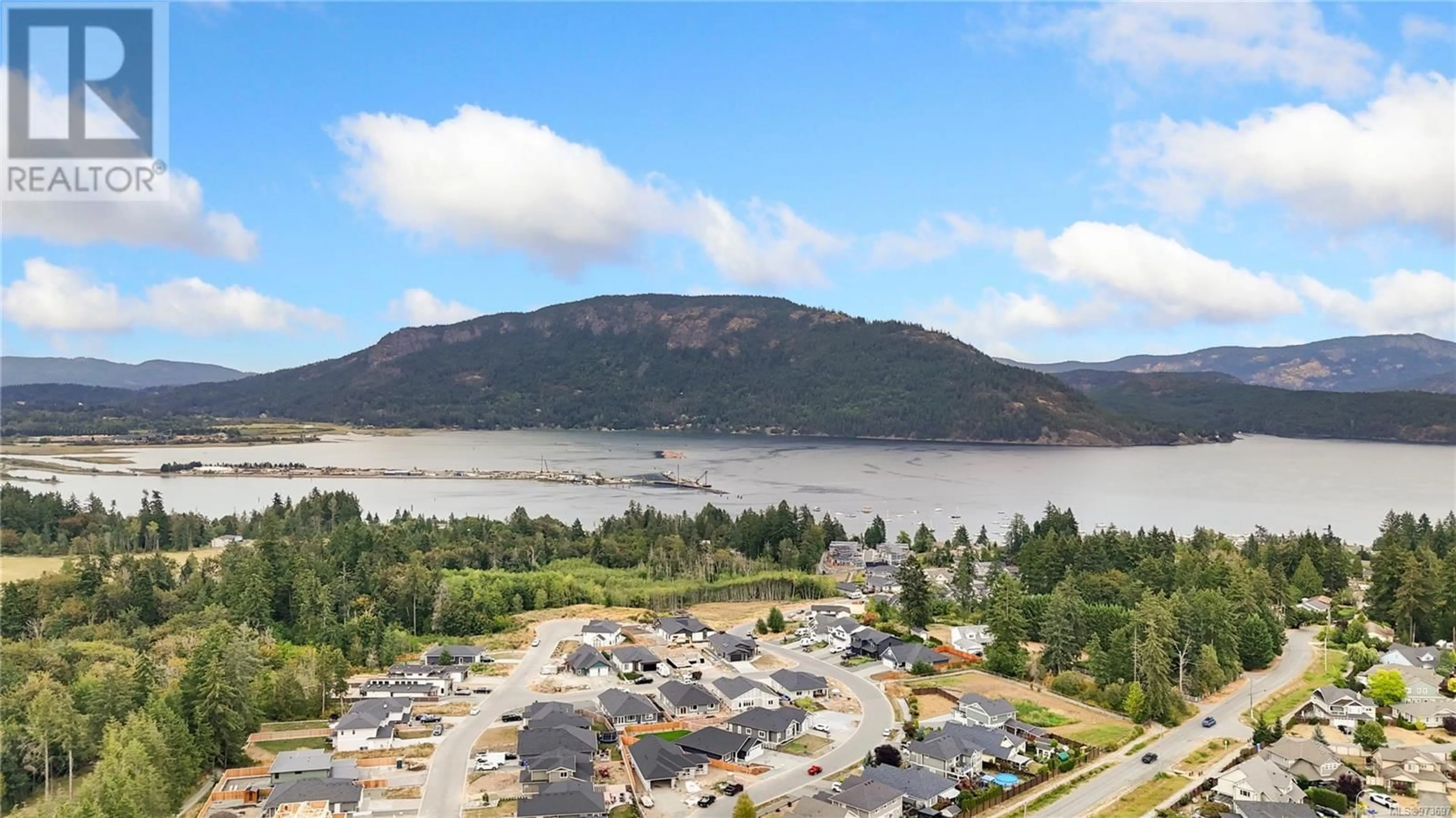 A pic from outside/outdoor area/front of a property/back of a property/a pic from drone, water/lake/river/ocean view for 1893 VEE ROAD, Cowichan Bay British Columbia V0R1N1